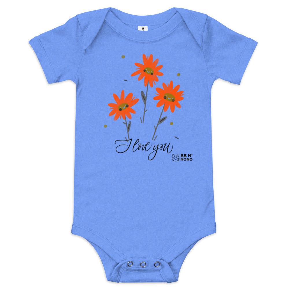 I love you - Baby short sleeve one piece