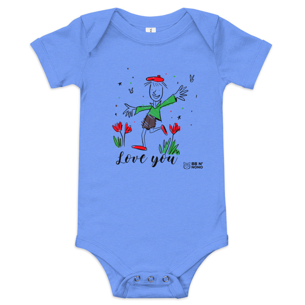 Love you - Baby short sleeve one piece