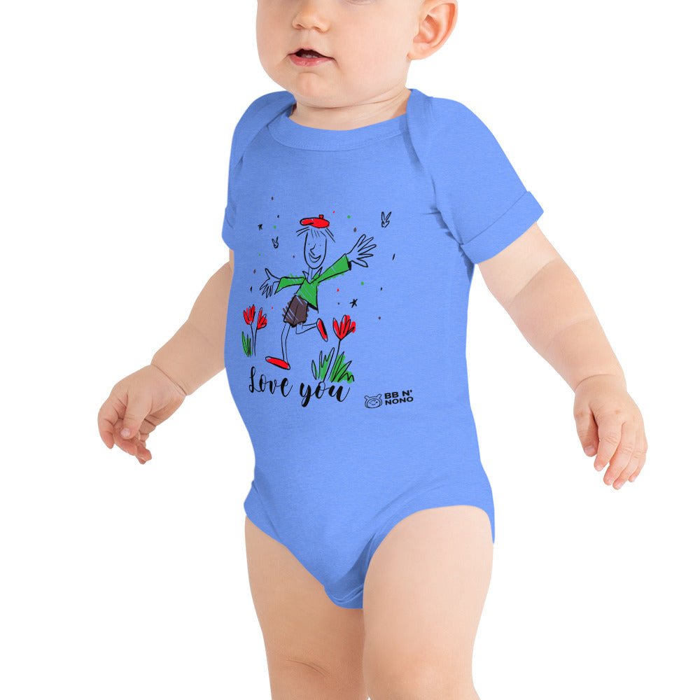 Love you - Baby short sleeve one piece