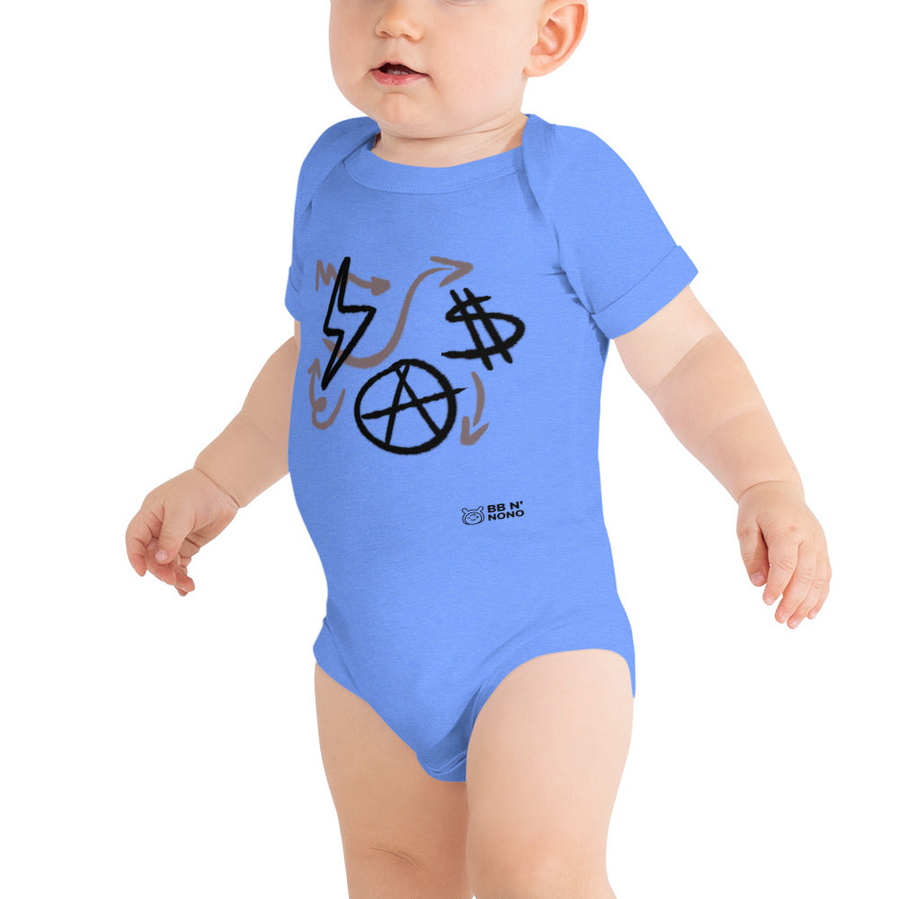 $ = $ - Baby short sleeve one piece