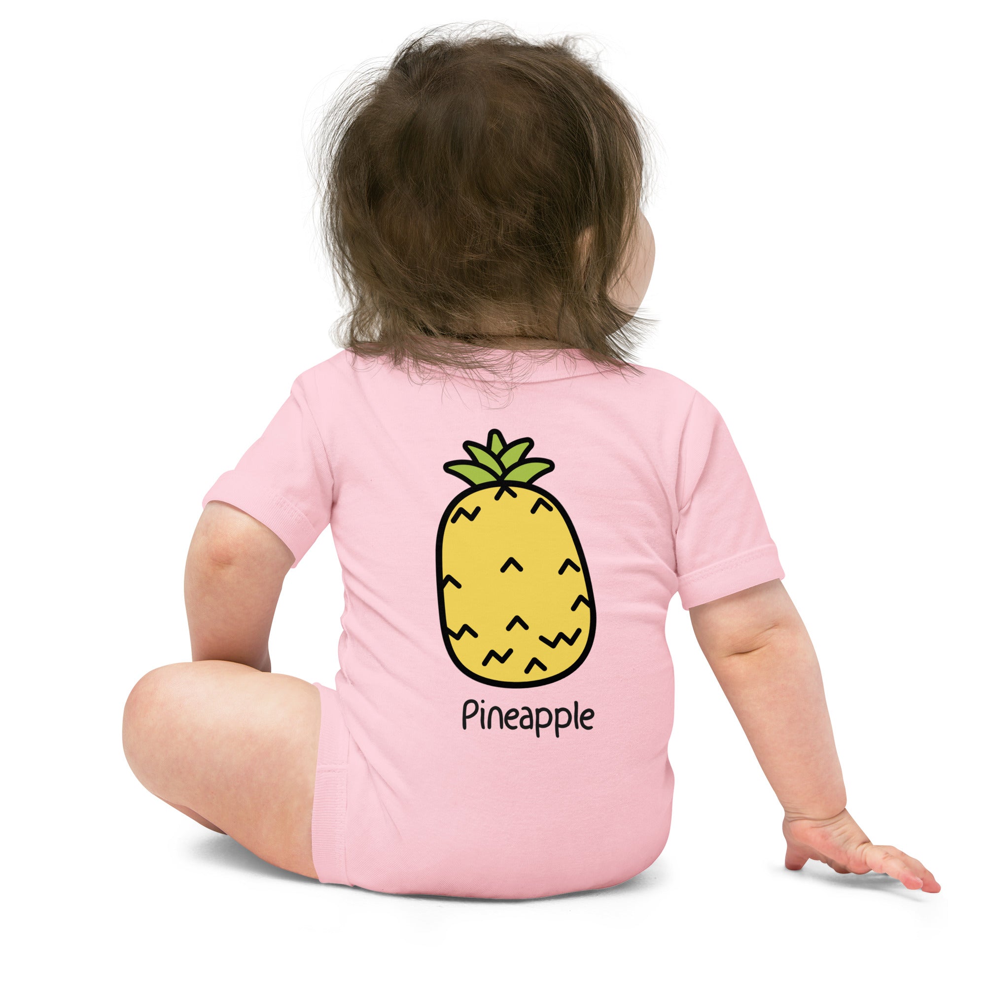 Pineapple - Baby short sleeve one piece (back print)