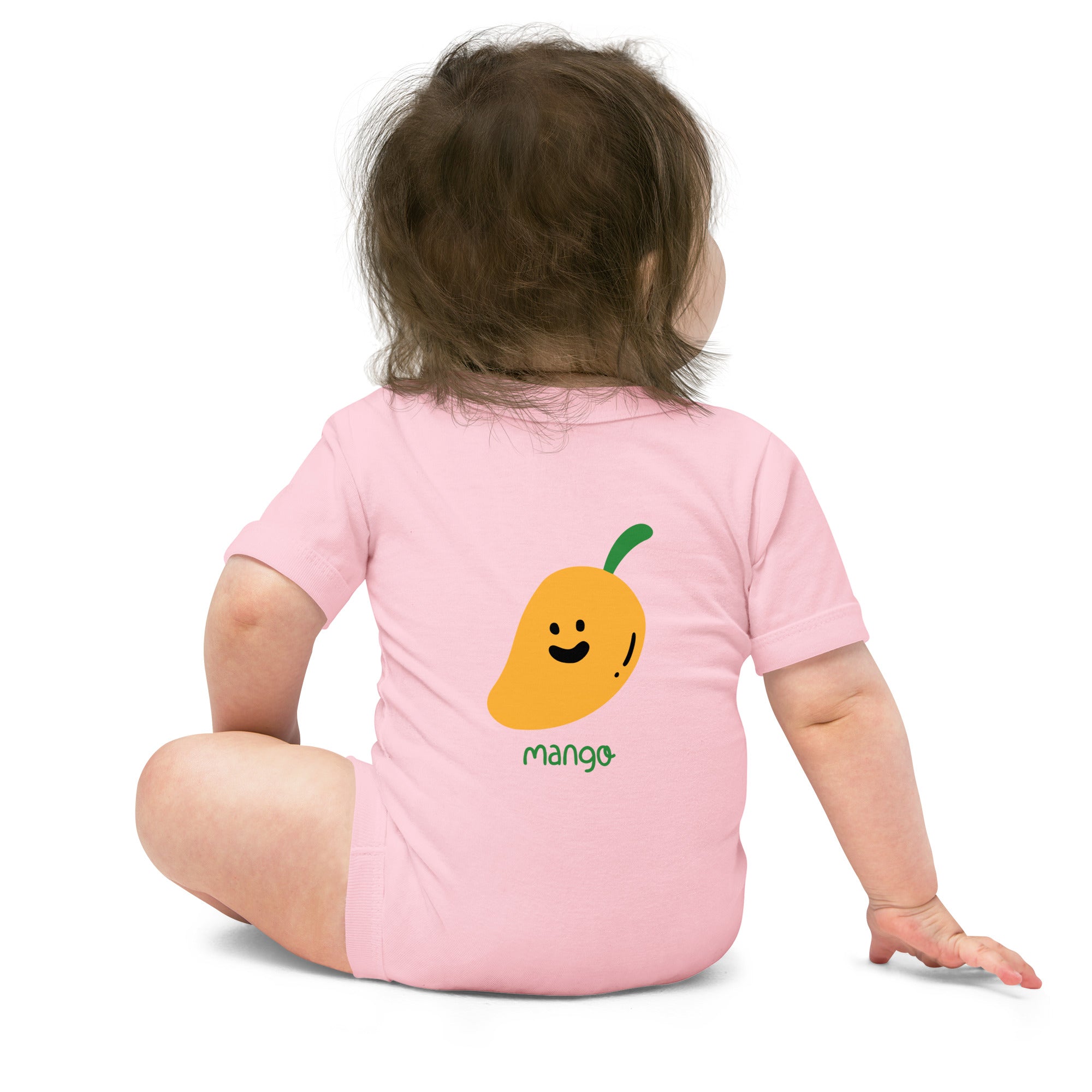 Mango - Baby short sleeve one piece (back print)