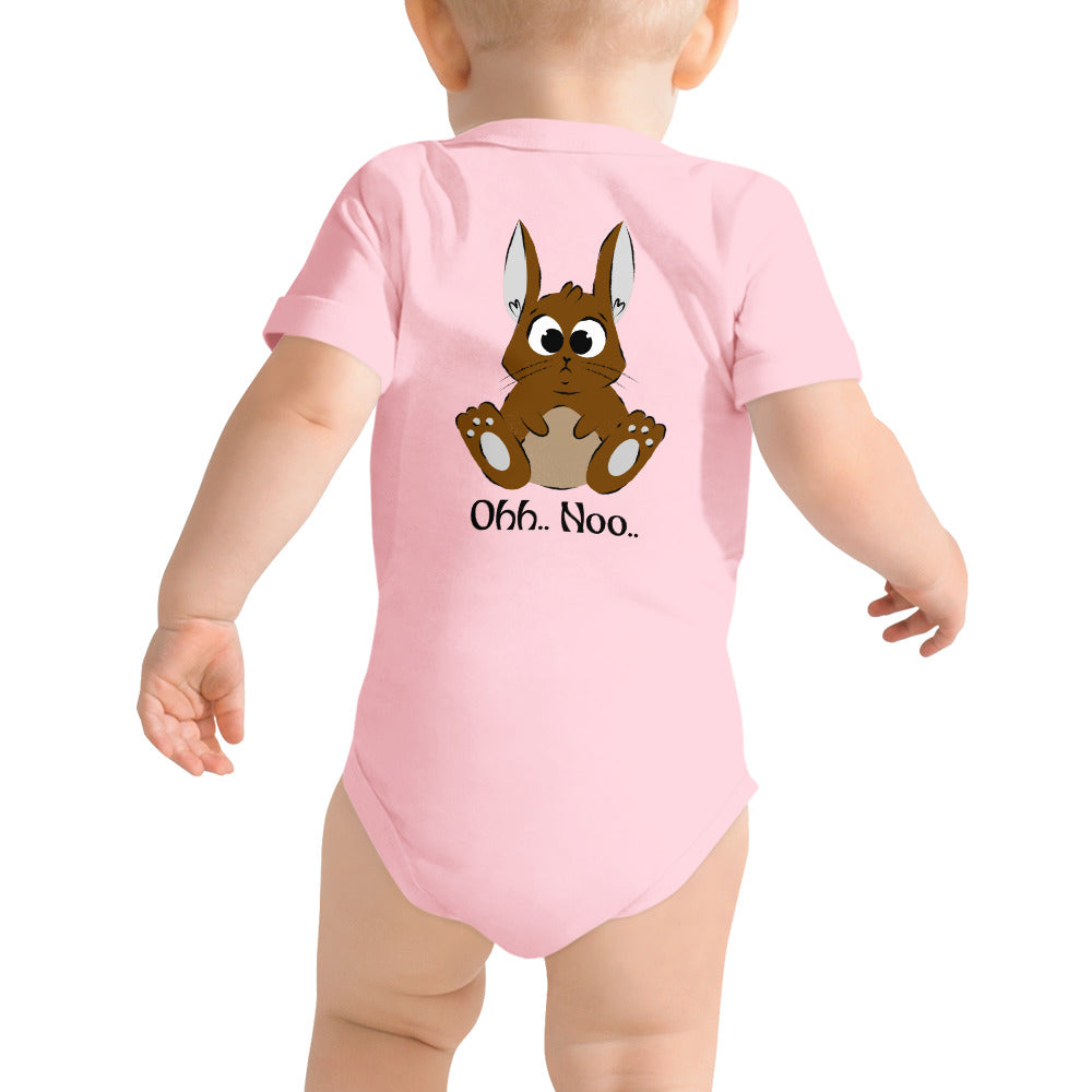 Ohh Noo - Baby short sleeve one piece (back print)