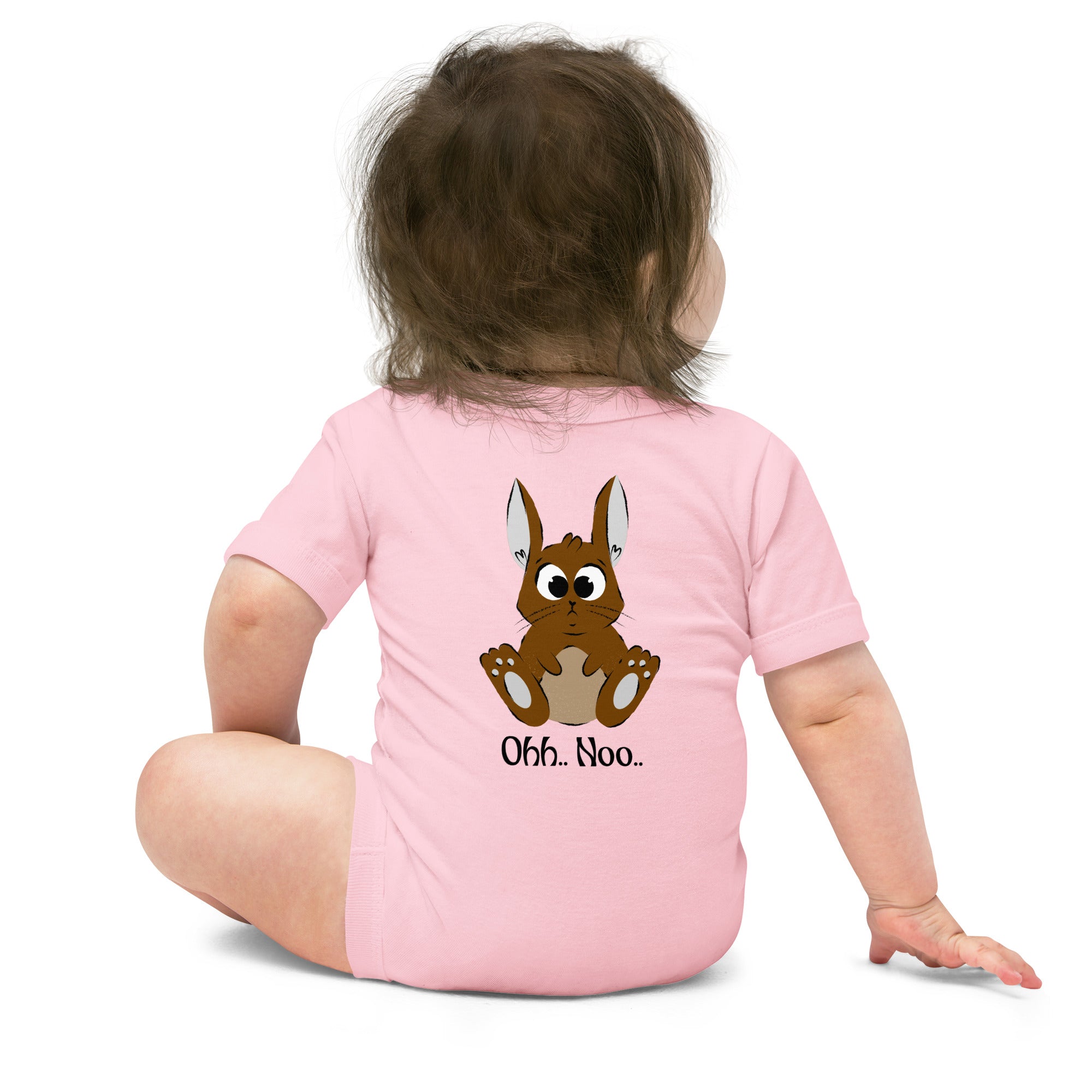 Ohh Noo - Baby short sleeve one piece (back print)