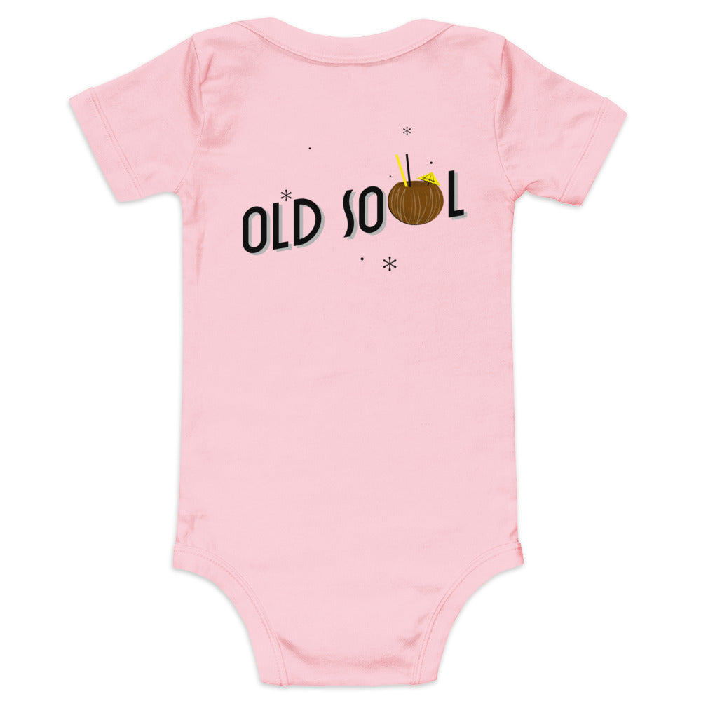 Old soul - Baby short sleeve one piece (back print)