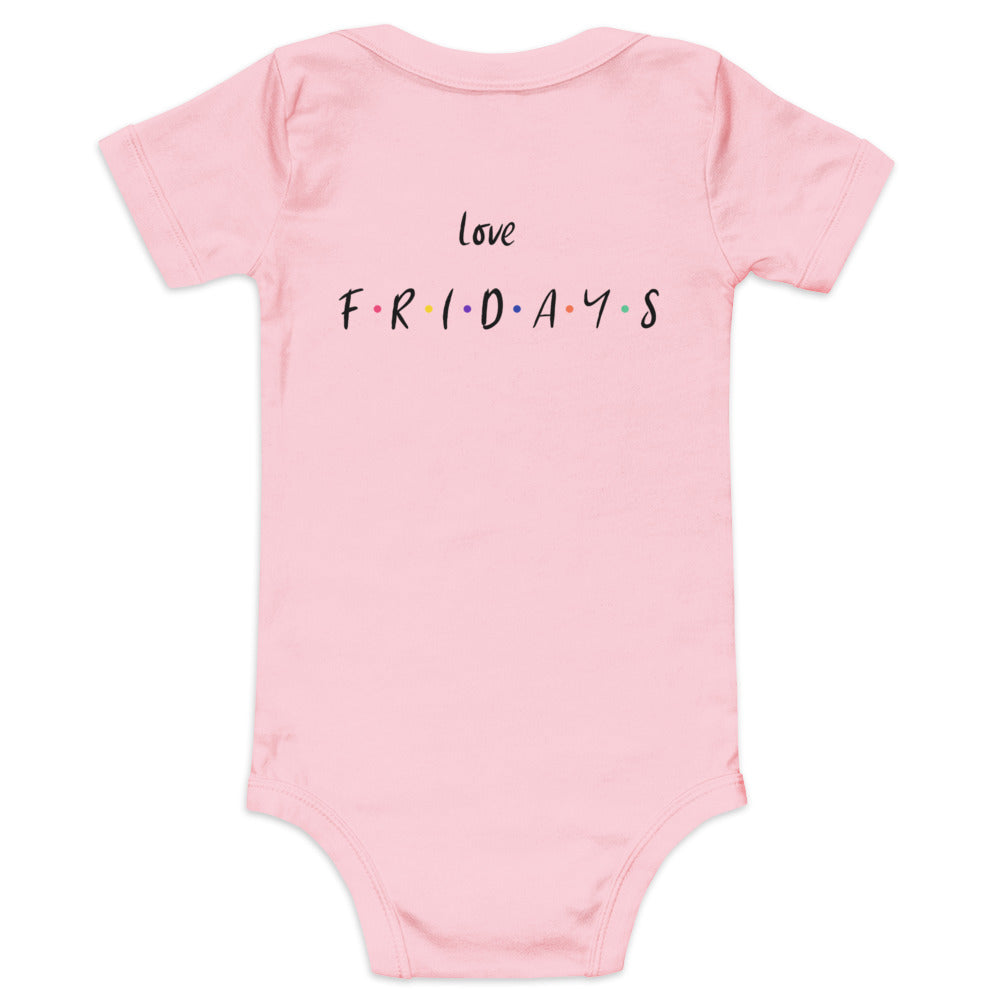 Love Fridays - Baby short sleeve one piece (back print)