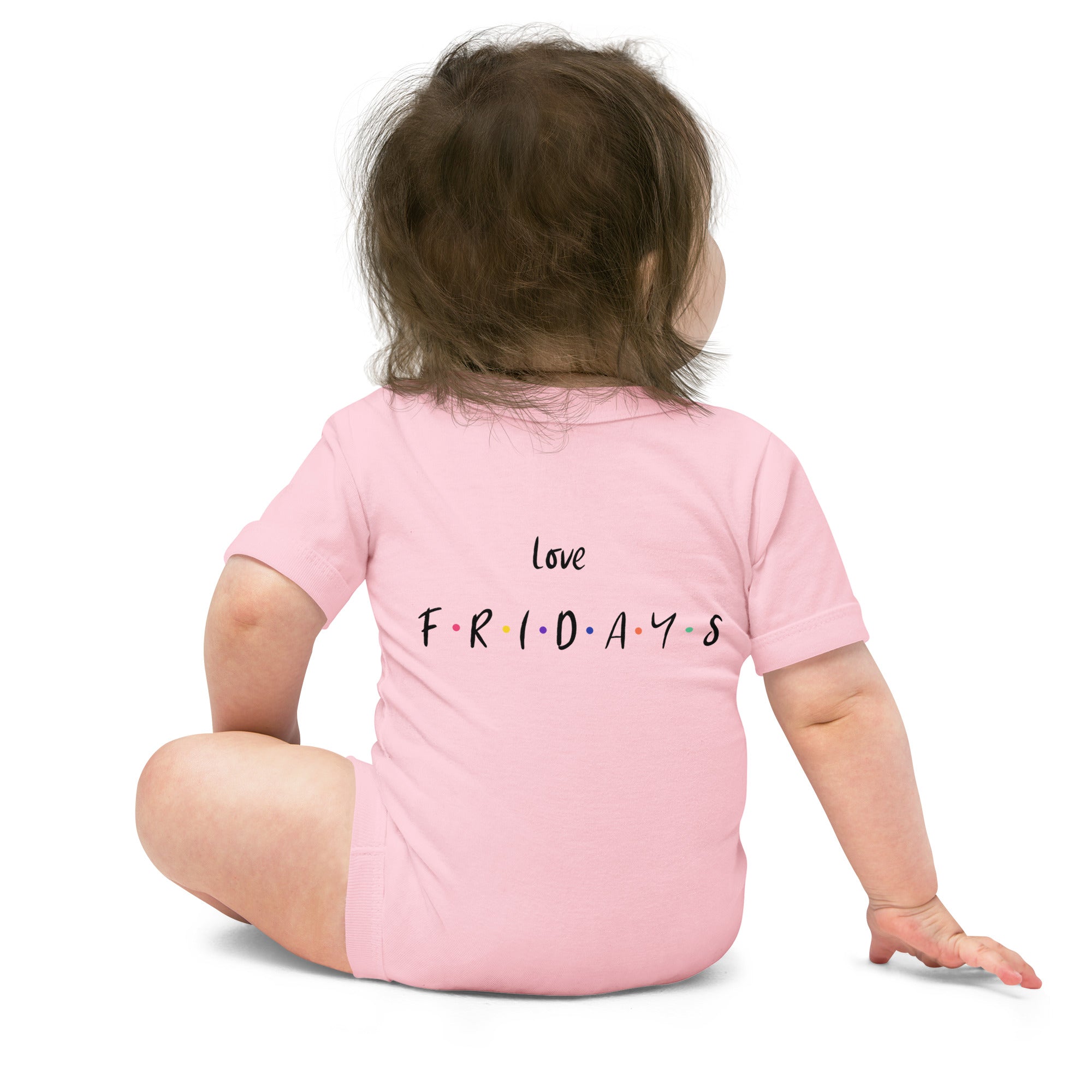 Love Fridays - Baby short sleeve one piece (back print)