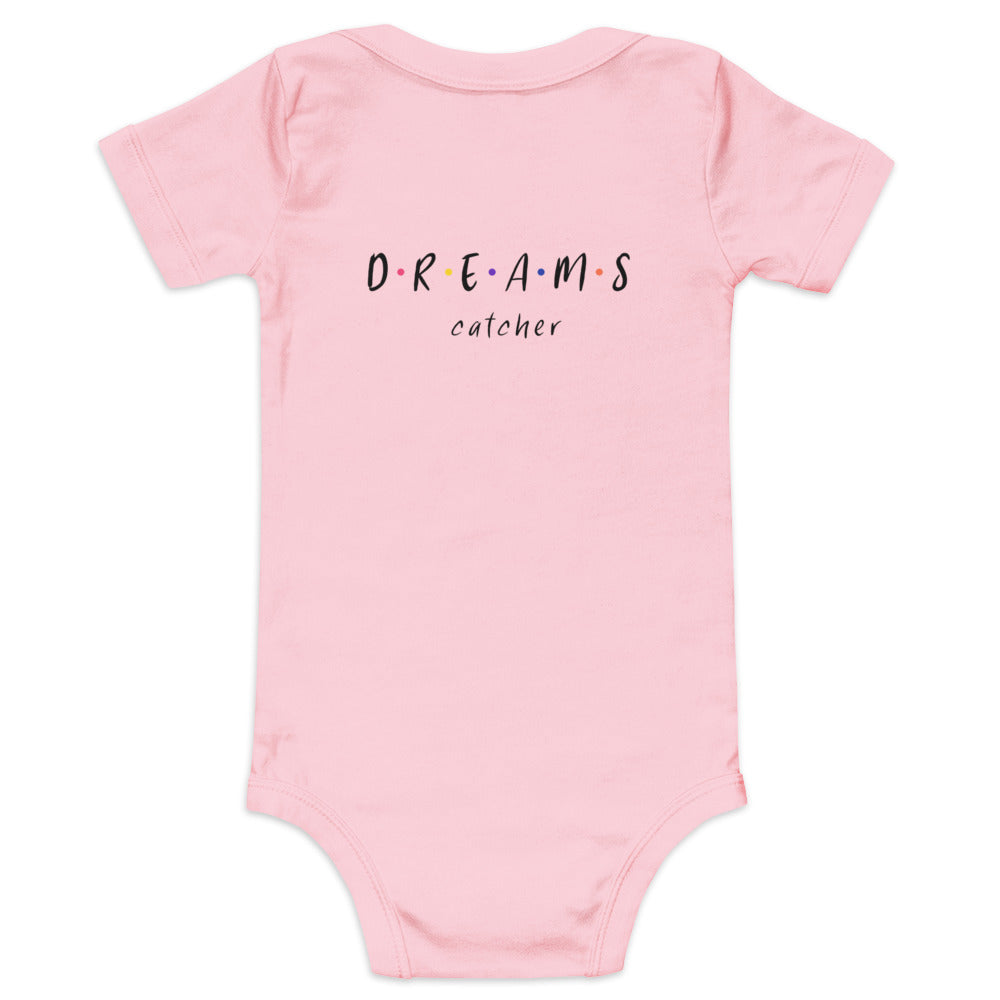 Dreams catcher - Baby short sleeve one piece (back print)