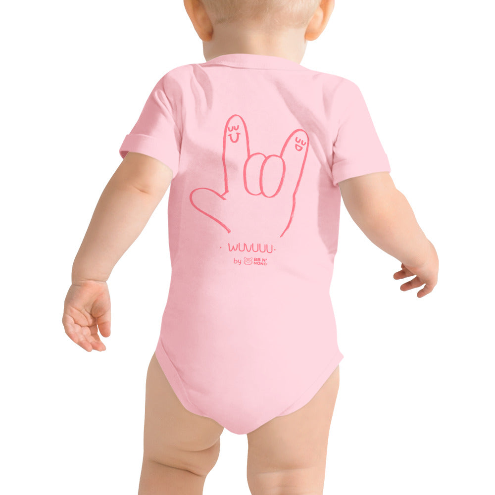 Wuvuuu - Baby short sleeve one piece (back print)