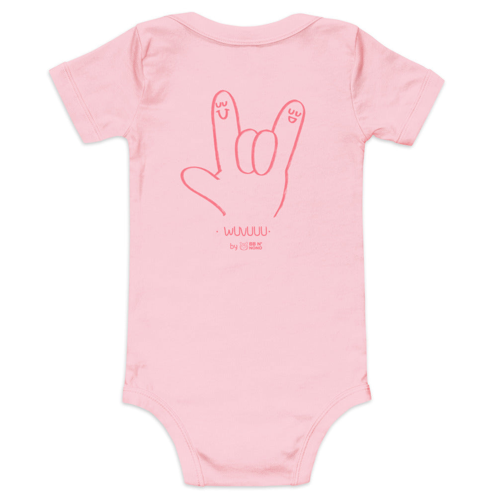 Wuvuuu - Baby short sleeve one piece (back print)