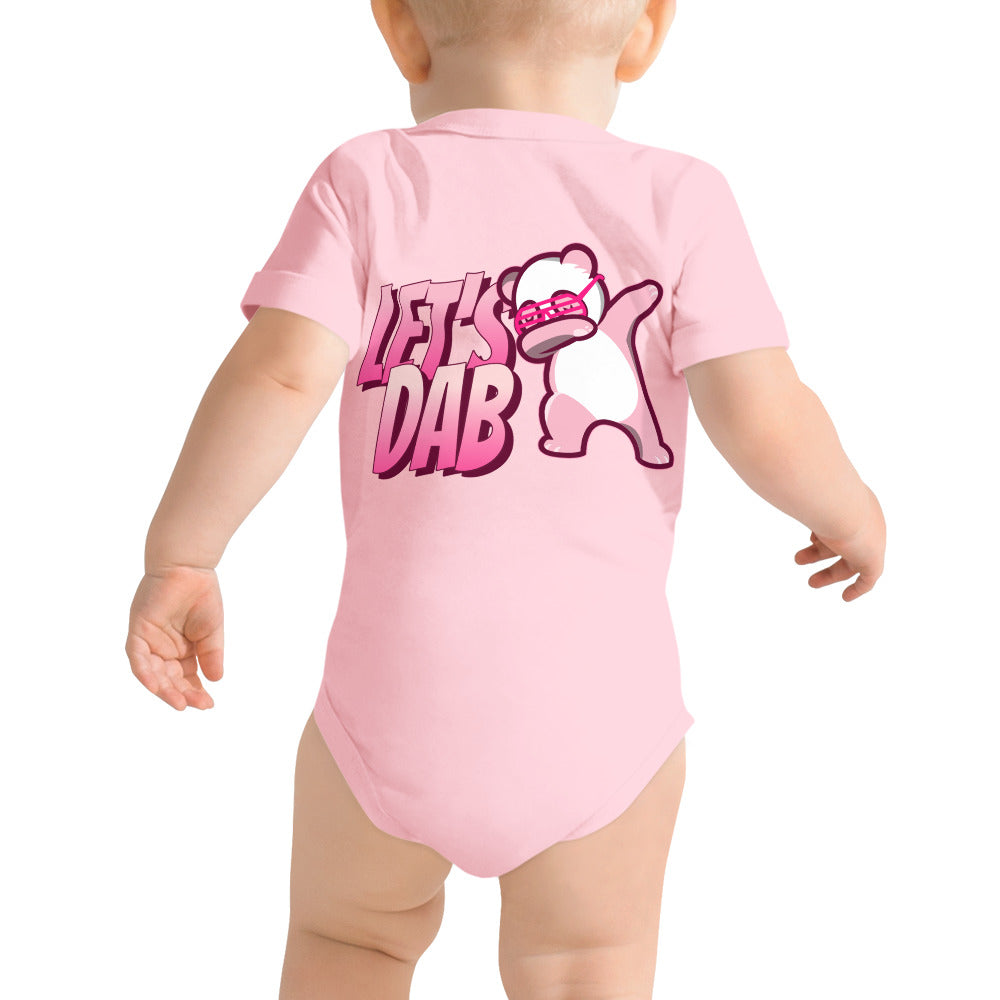 Let's dab - Baby short sleeve one piece (back print)