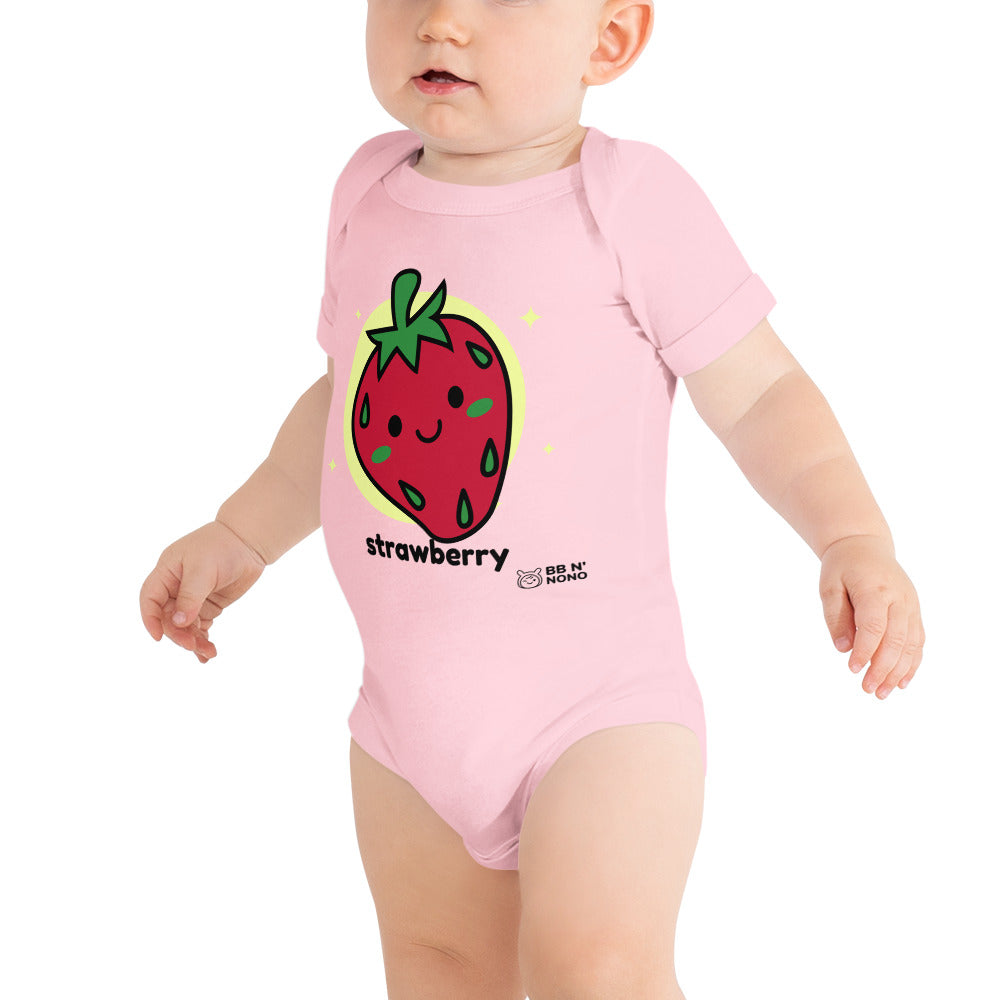 Strawberry - Baby short sleeve one piece