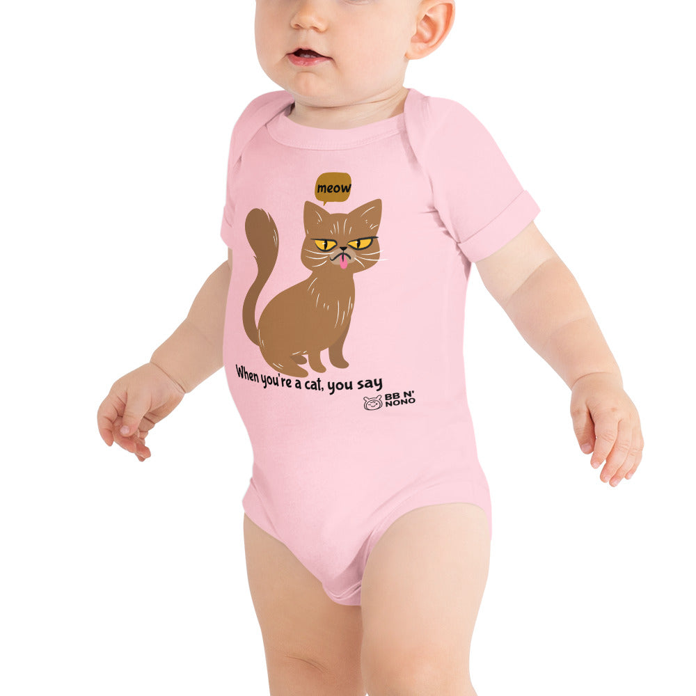 Meow - Baby short sleeve one piece