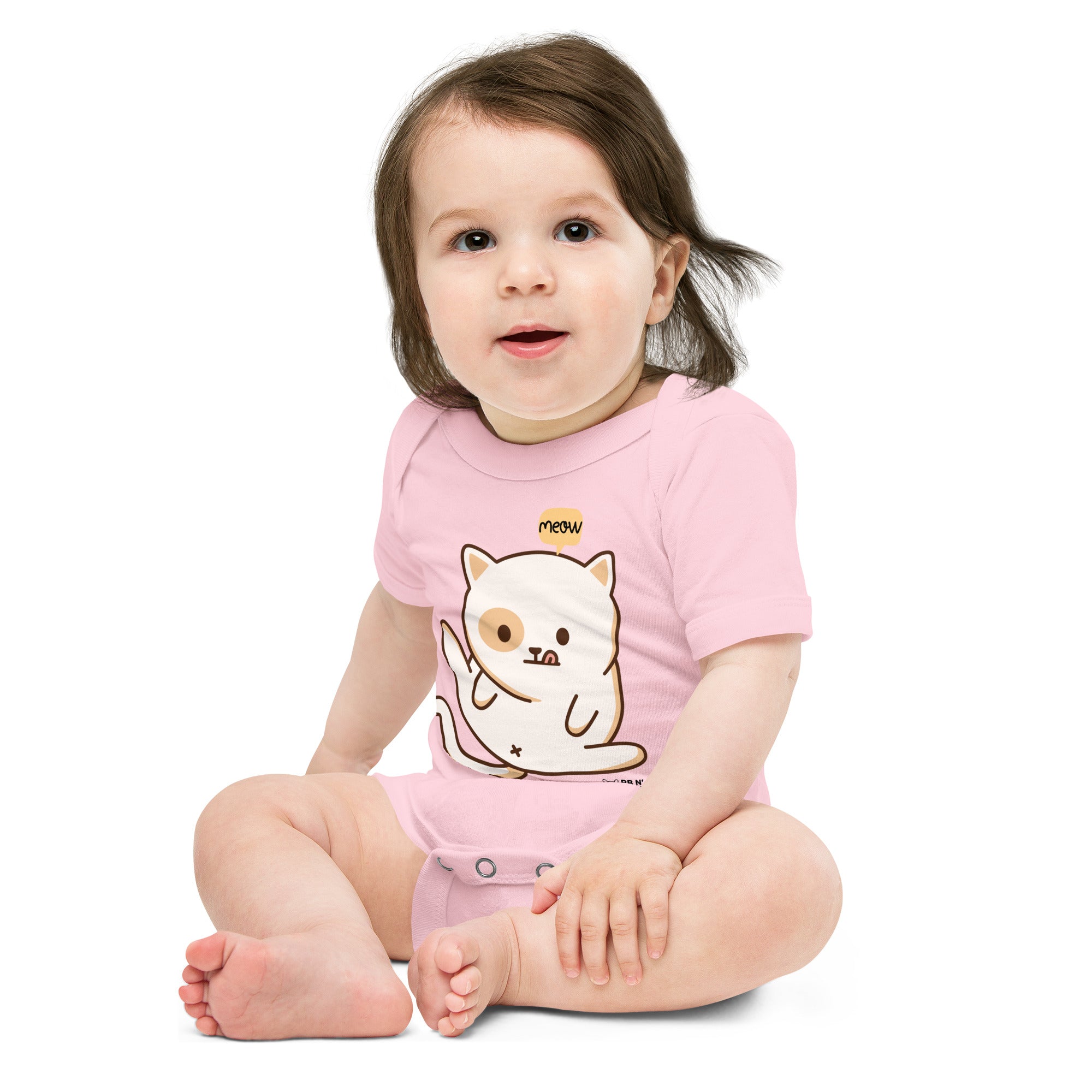 Meow v1 - Baby short sleeve one piece