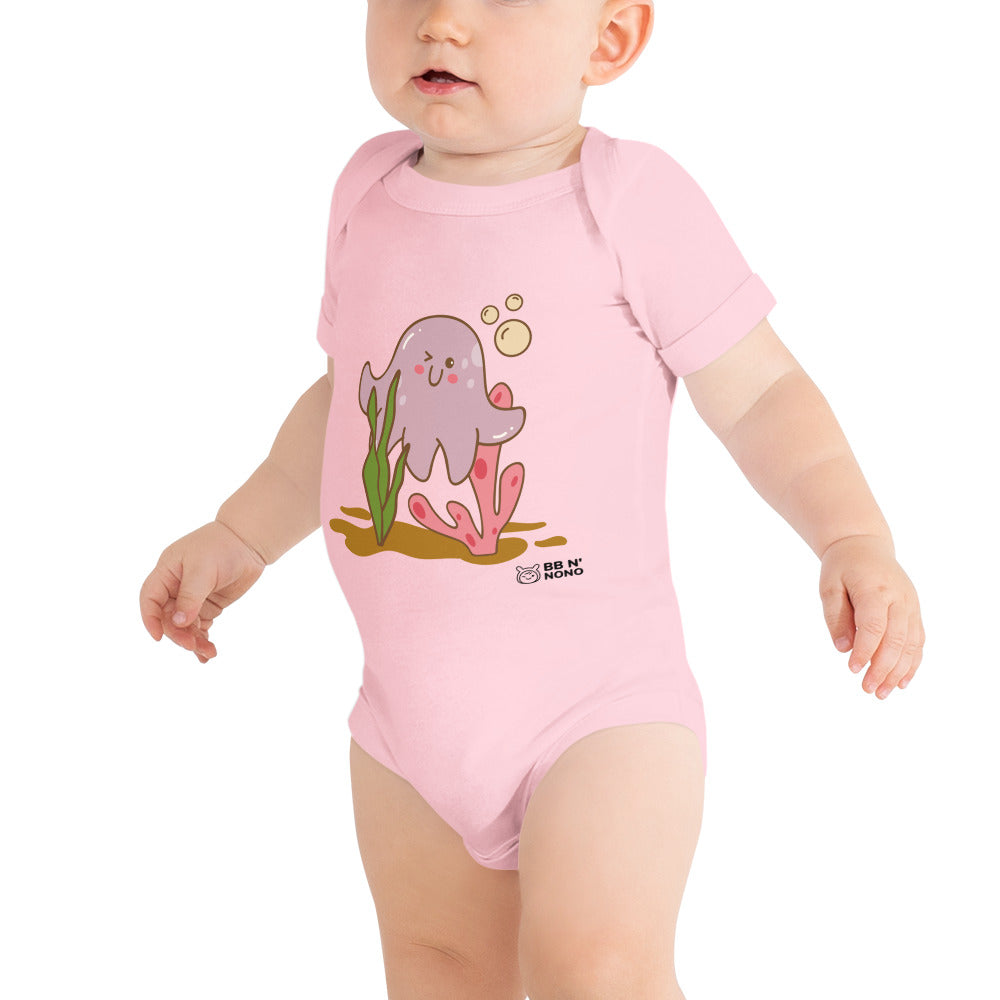 Kawaii sea creature - Baby short sleeve one piece