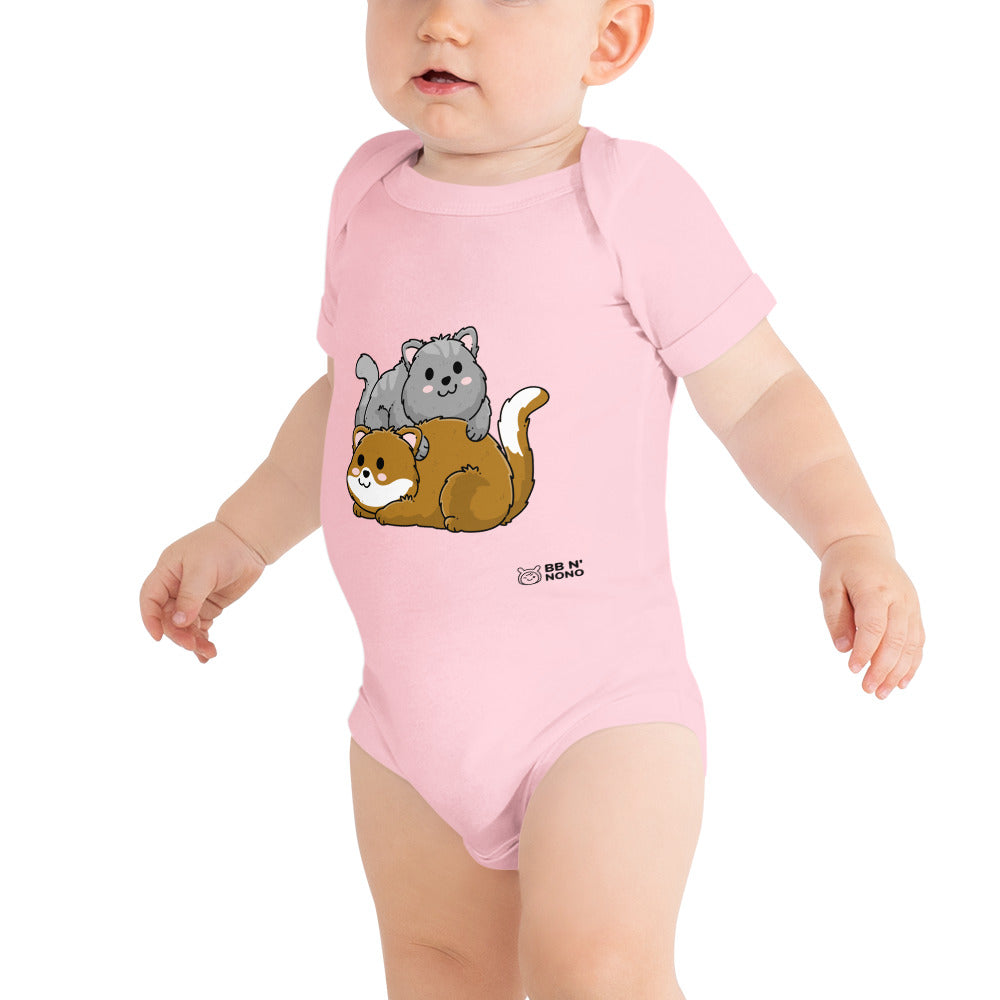 Meow V7 - Baby short sleeve one piece