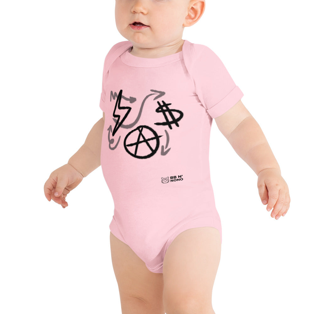 $ = $ - Baby short sleeve one piece