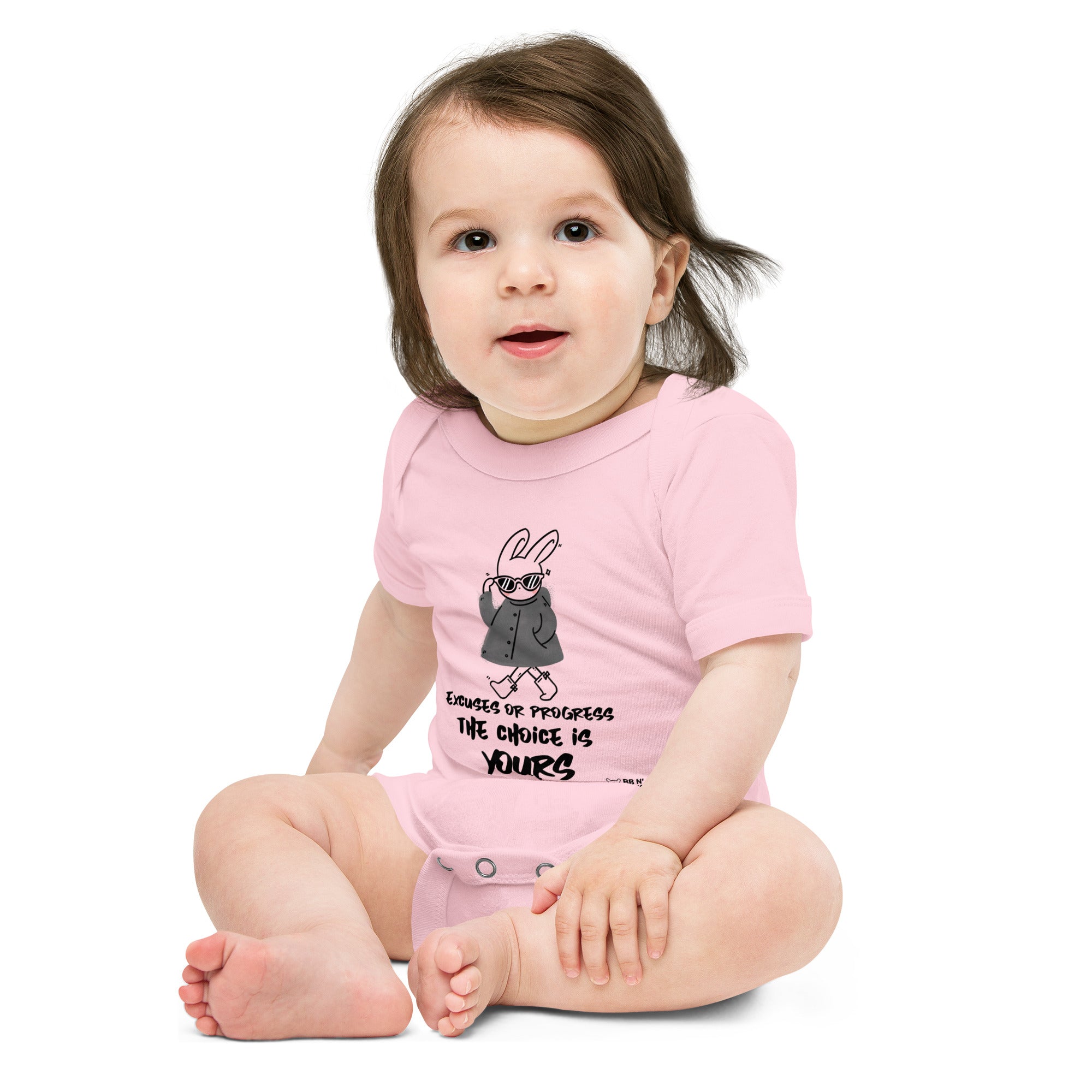 Excuses or Progress, the choice is yours  - Baby short sleeve one piece