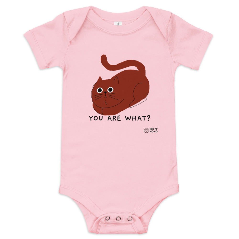 You are what? - Baby short sleeve one piece