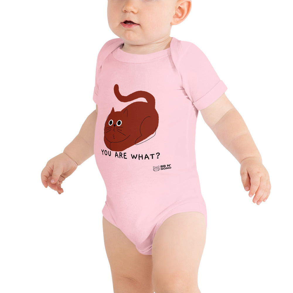 You are what? - Baby short sleeve one piece