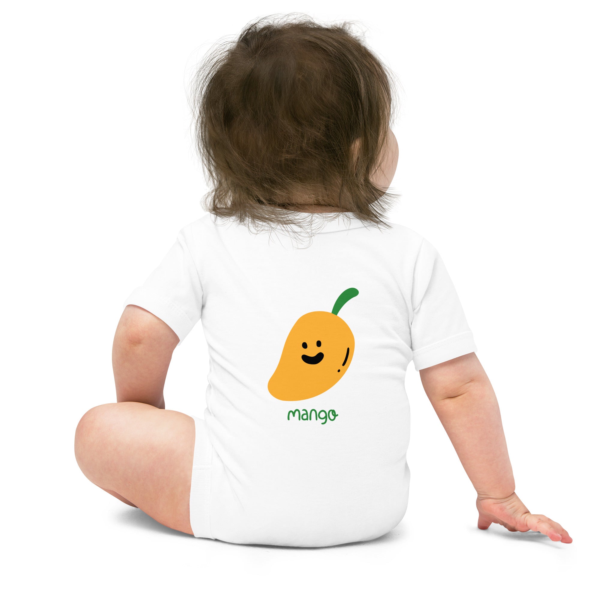 Mango - Baby short sleeve one piece (back print)