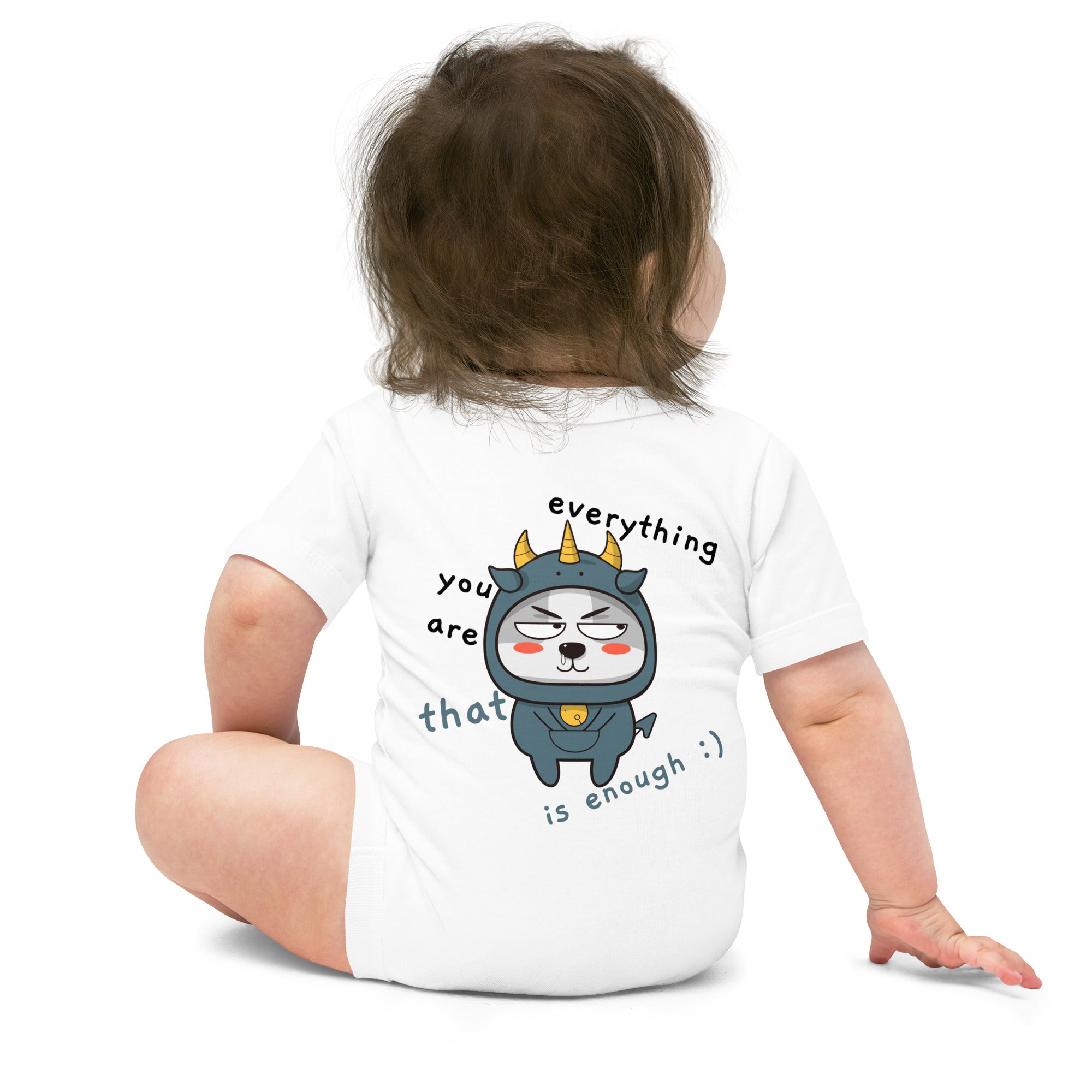 You're everything - Baby short sleeve one piece (back print)