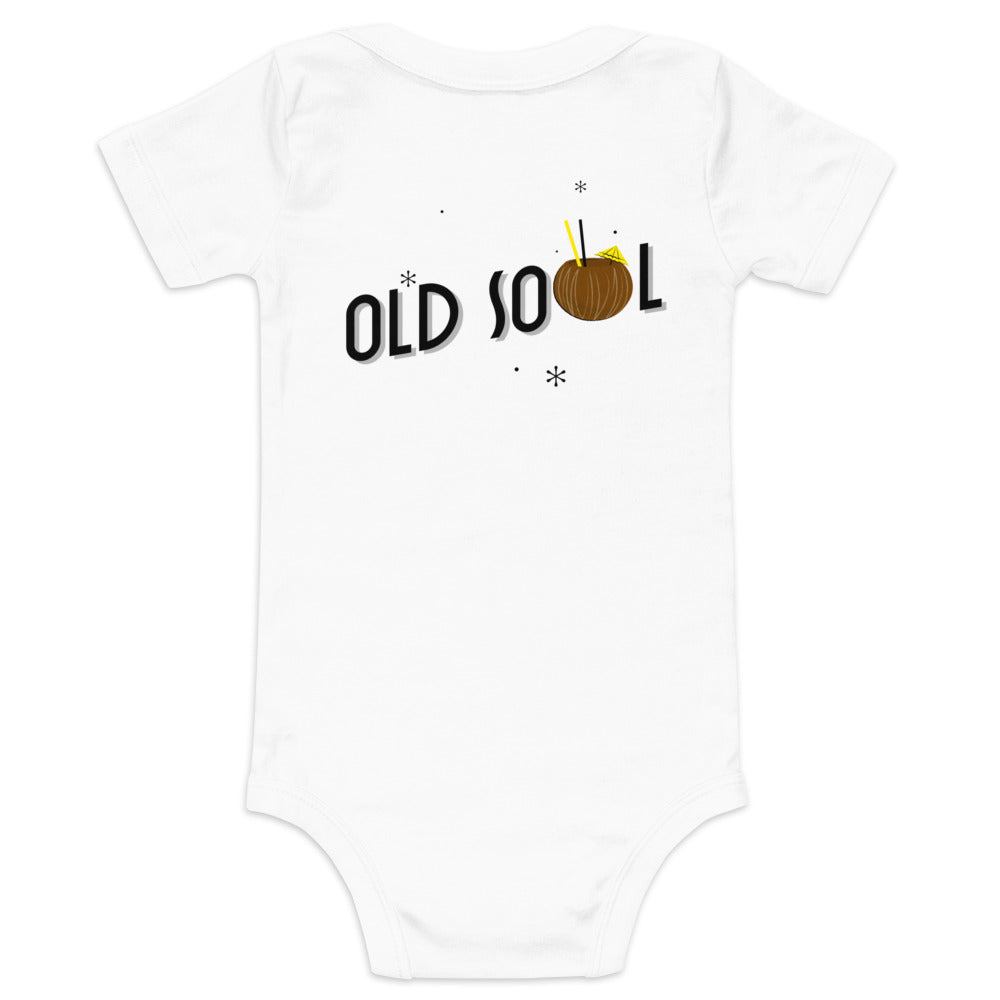 Old soul - Baby short sleeve one piece (back print)