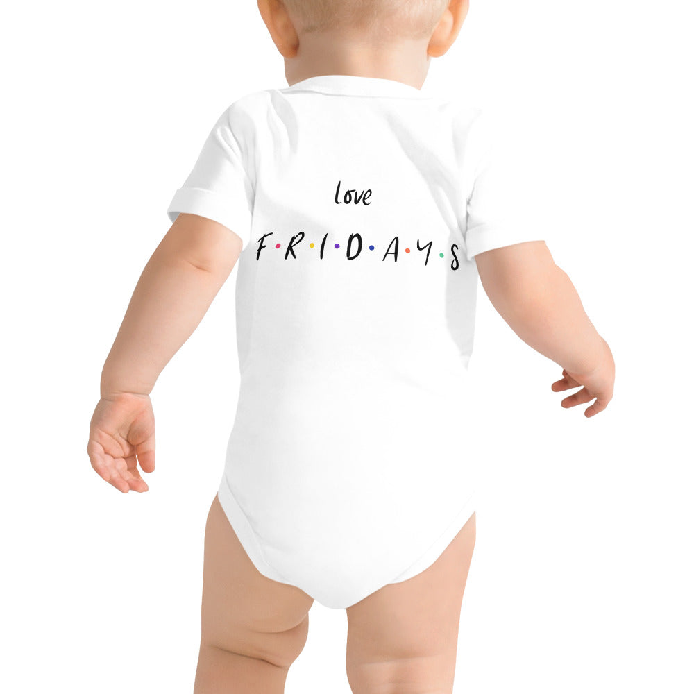 Love Fridays - Baby short sleeve one piece (back print)