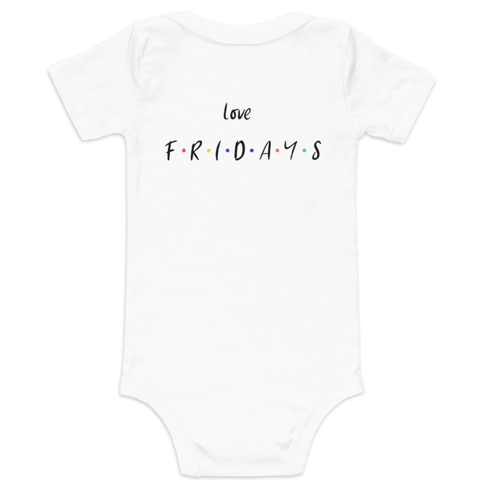 Love Fridays - Baby short sleeve one piece (back print)