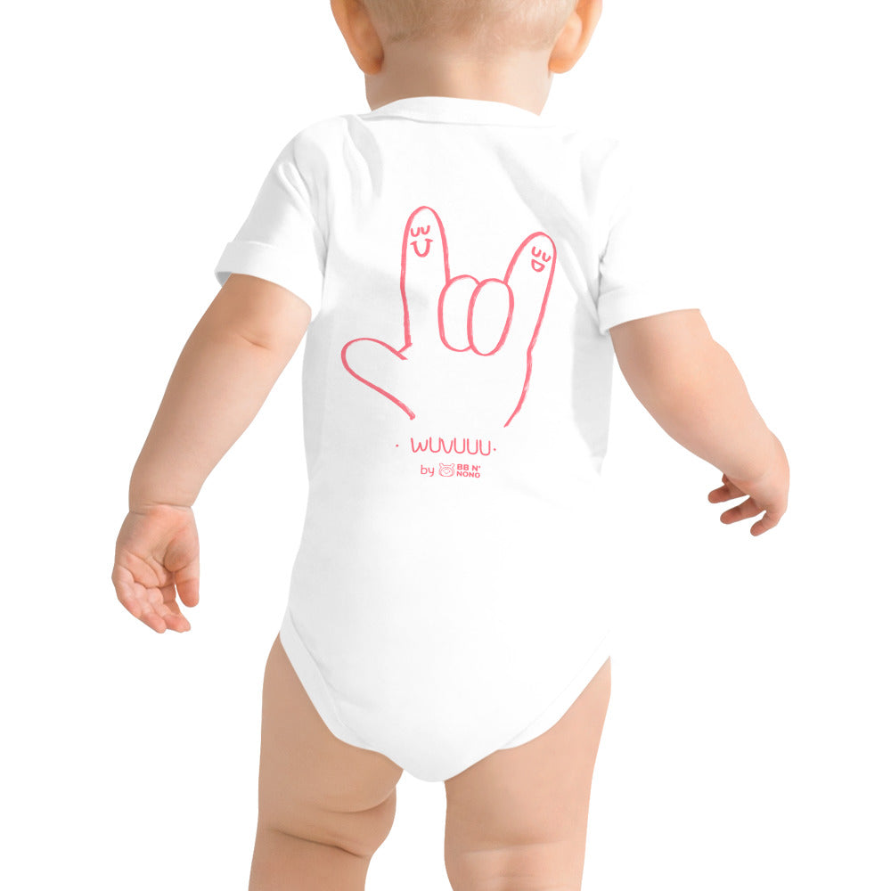 Wuvuuu - Baby short sleeve one piece (back print)