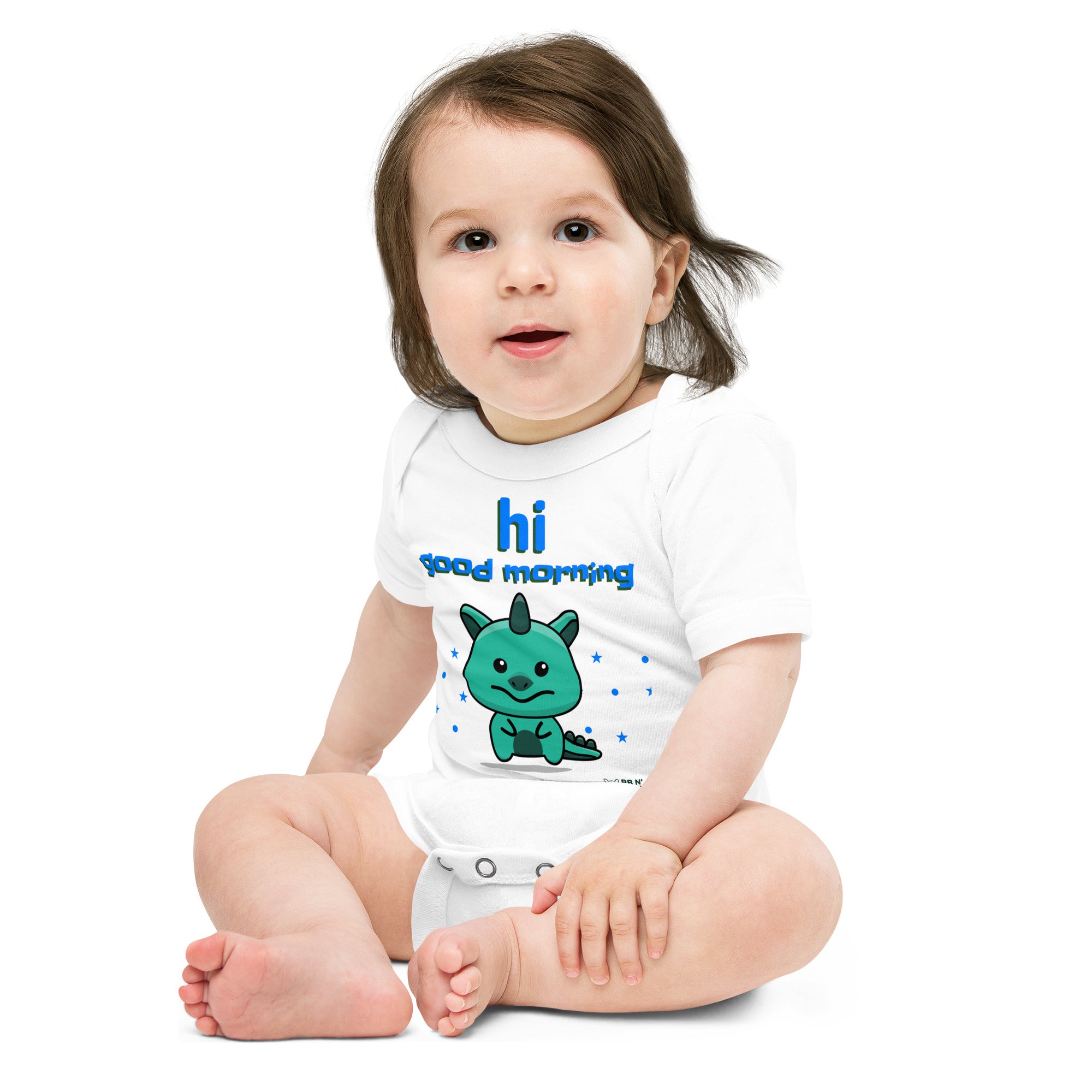 V1 Cute monster - Baby short sleeve one piece