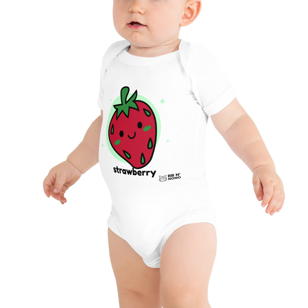 Strawberry - Baby short sleeve one piece