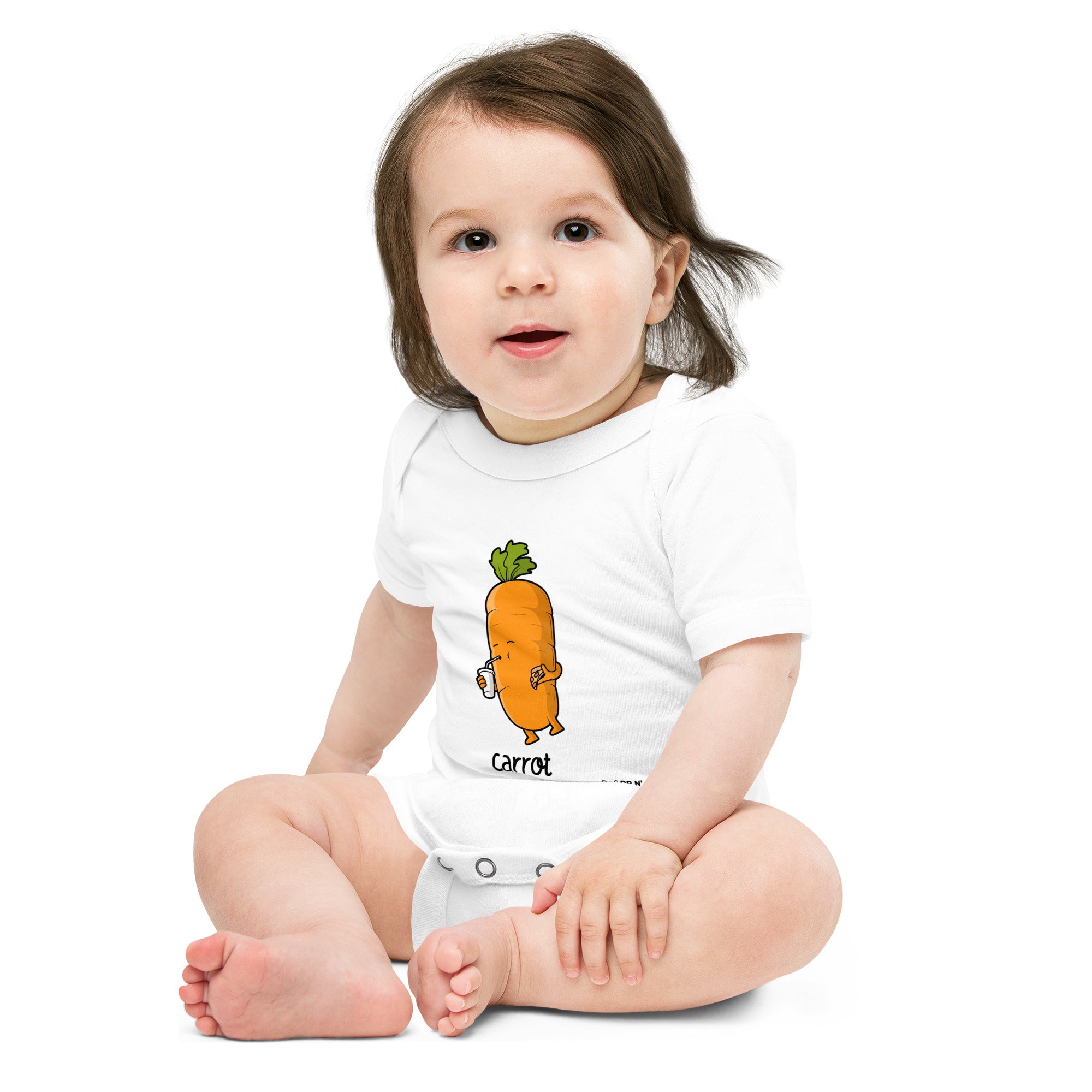 Carrot - Baby short sleeve one piece