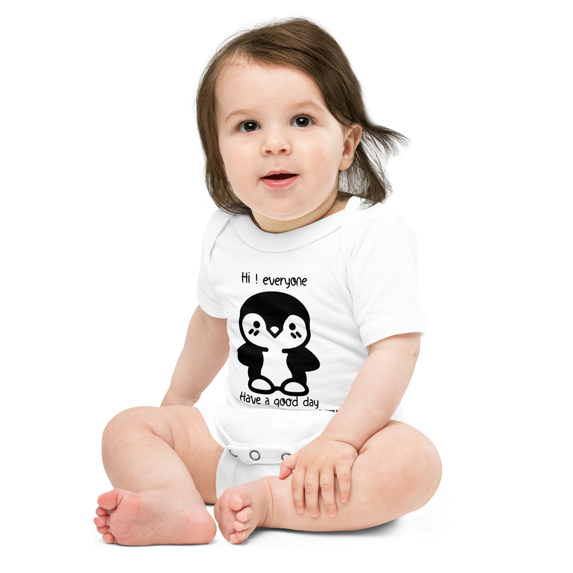 Little Pingu - Baby short sleeve one piece