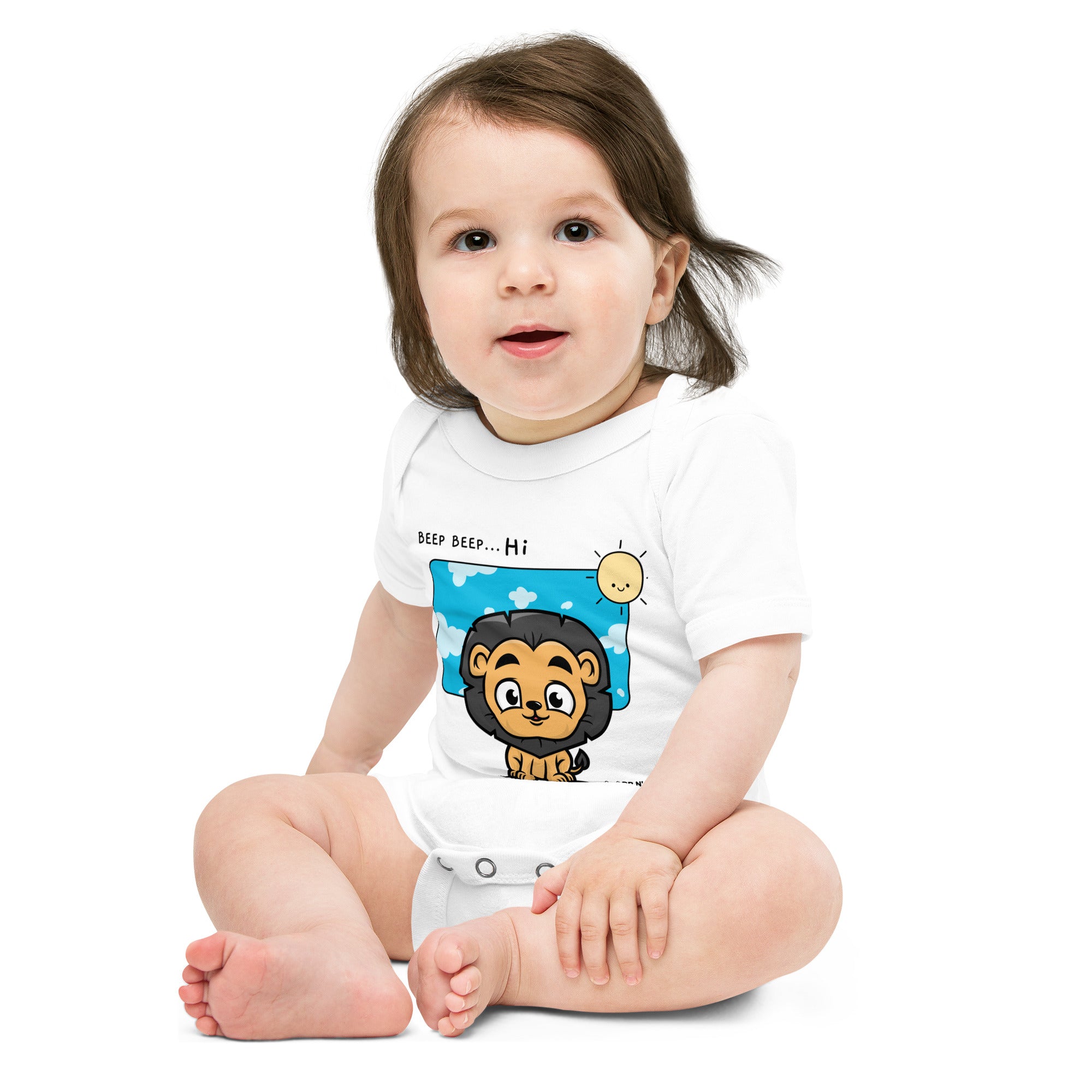 Lit Lion - Baby short sleeve one piece