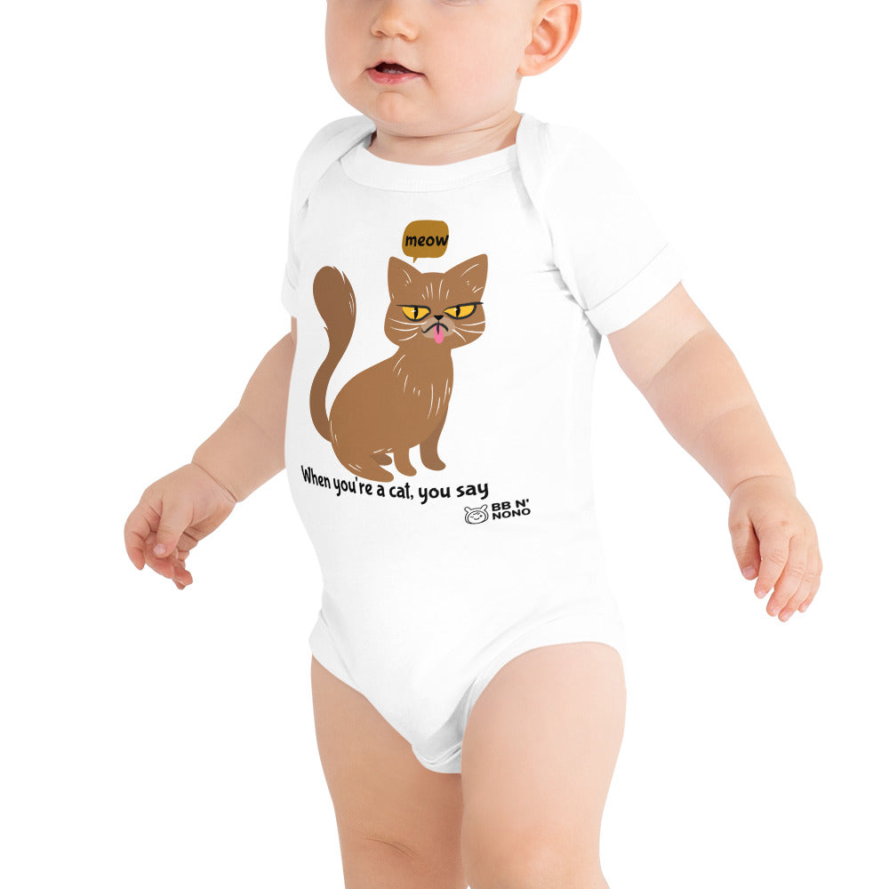 Meow - Baby short sleeve one piece