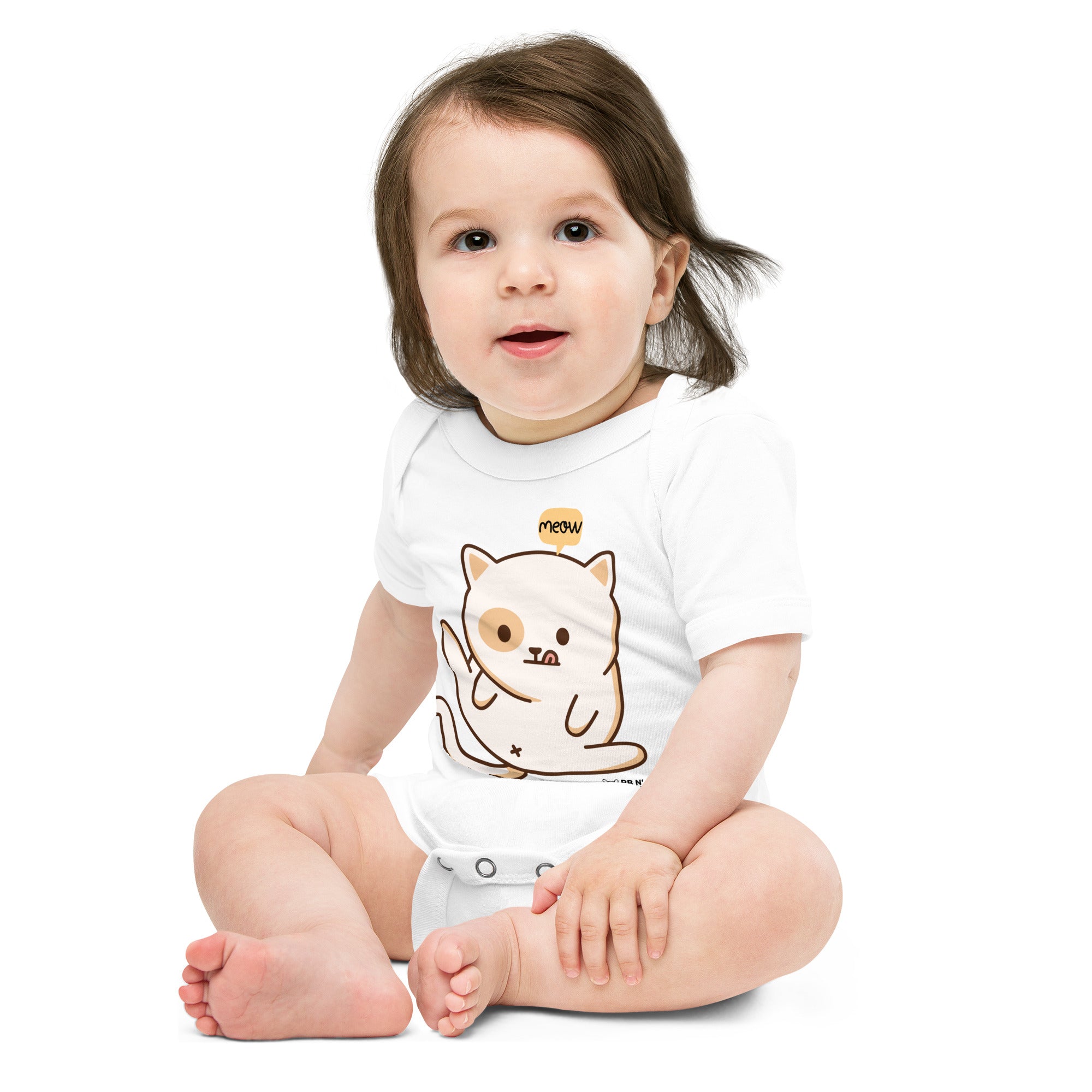 Meow v1 - Baby short sleeve one piece