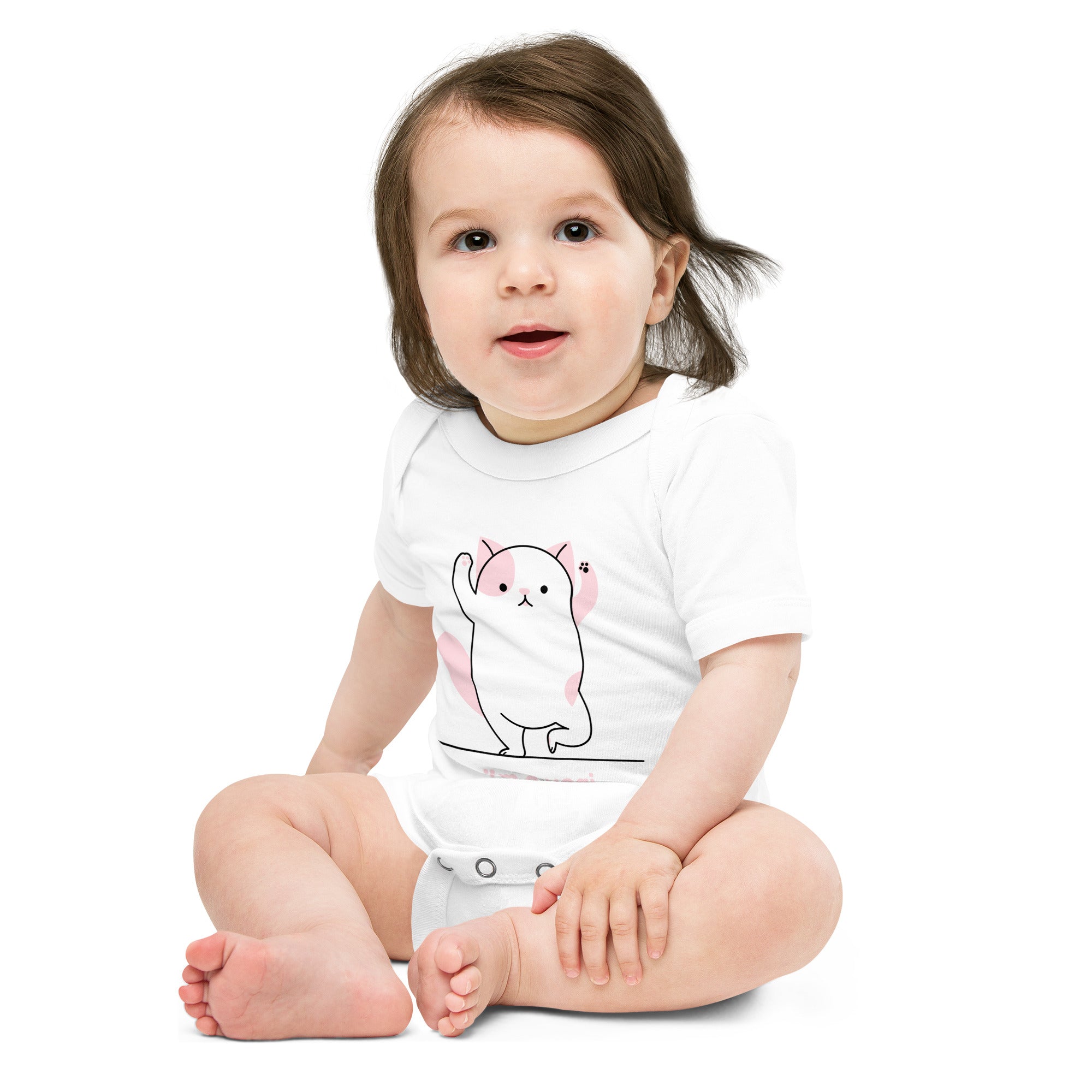 Meow Yogi - Baby short sleeve one piece