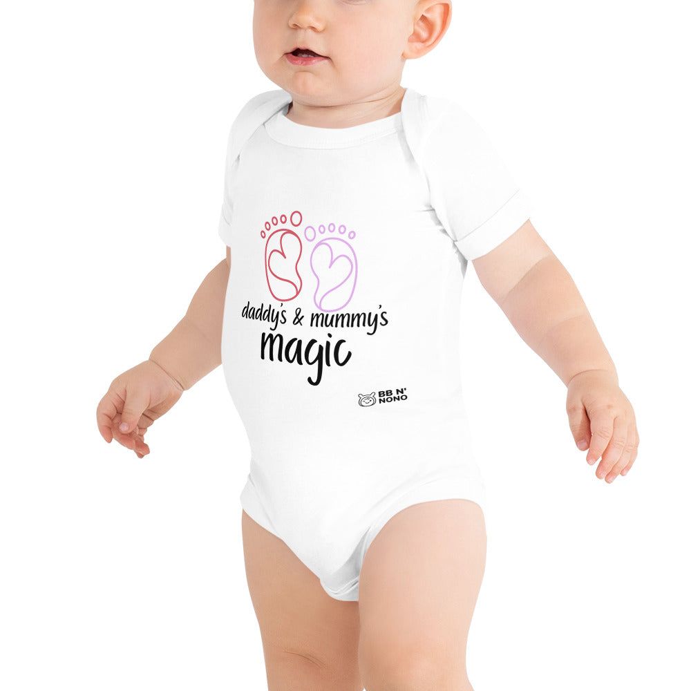 Daddy & Mummy's Magic - Baby short sleeve one piece