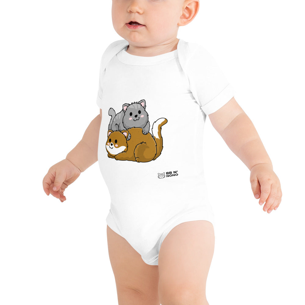 Meow V7 - Baby short sleeve one piece