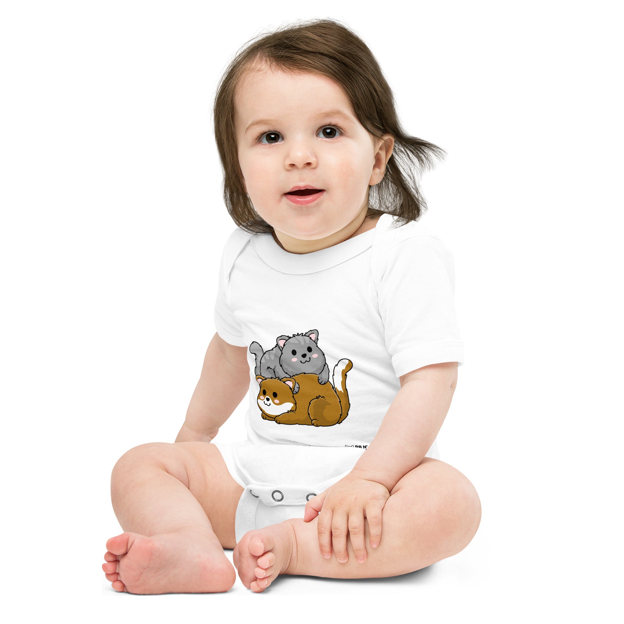 Meow V7 - Baby short sleeve one piece