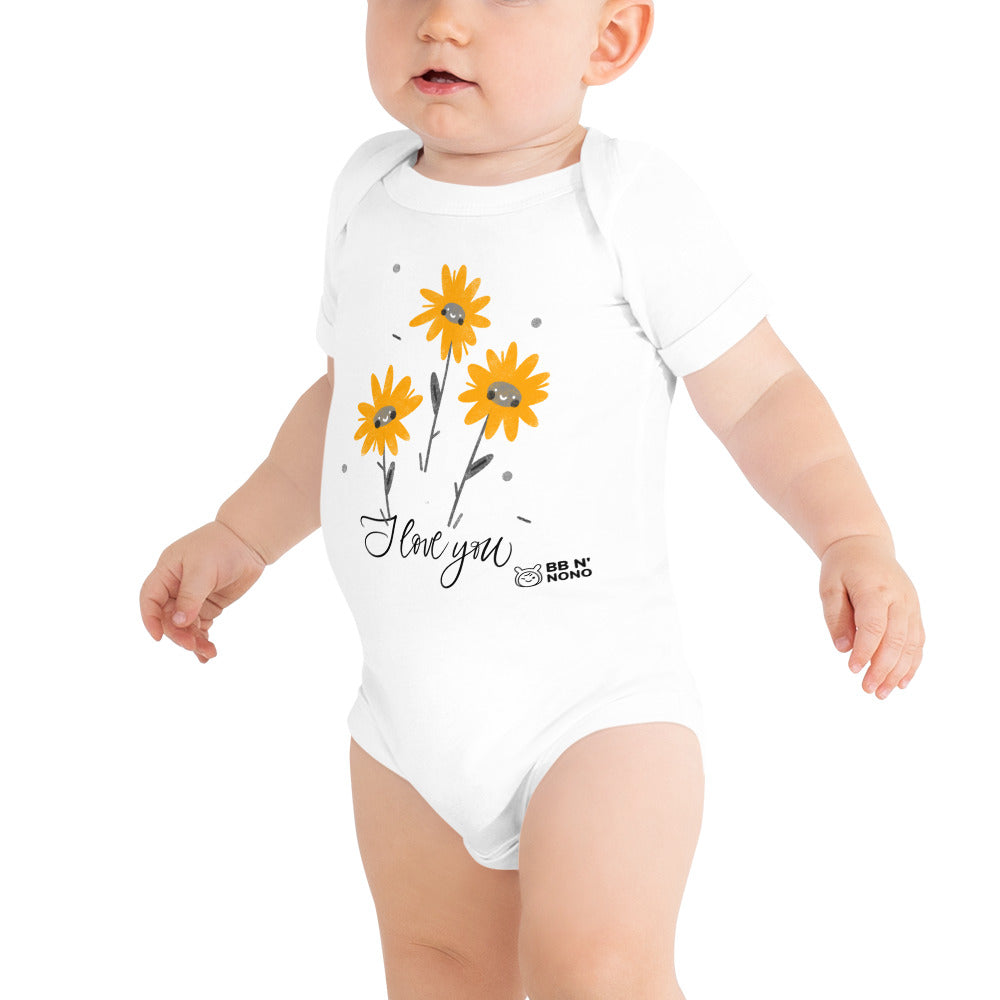 I love you - Baby short sleeve one piece