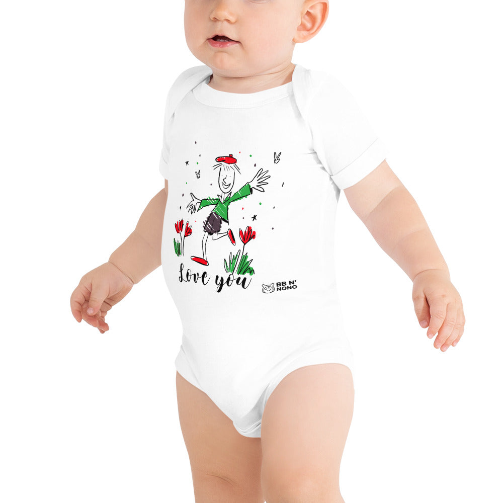 Love you - Baby short sleeve one piece