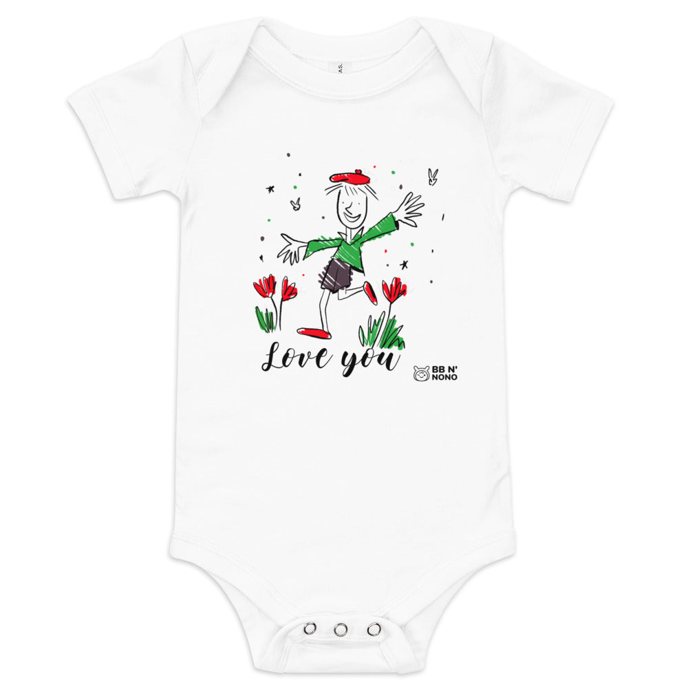 Love you - Baby short sleeve one piece