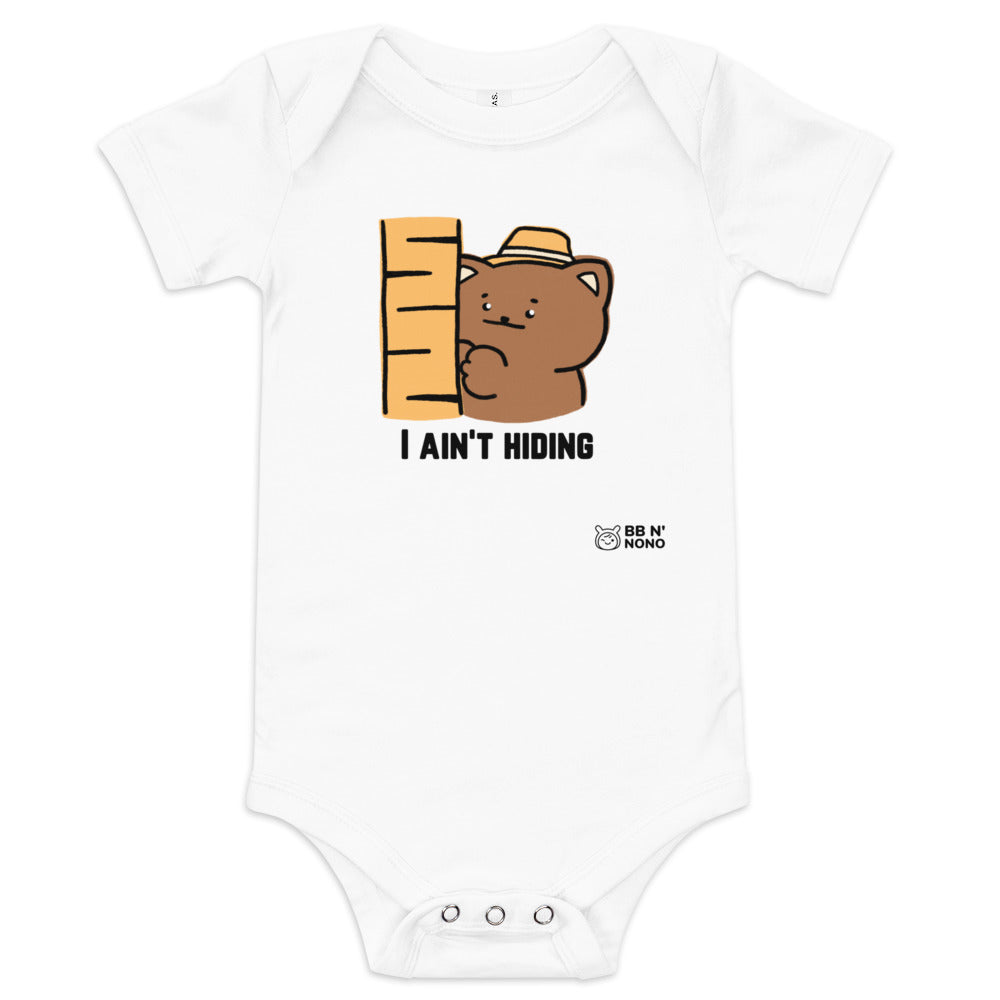 I ain't hiding - Baby short sleeve one piece