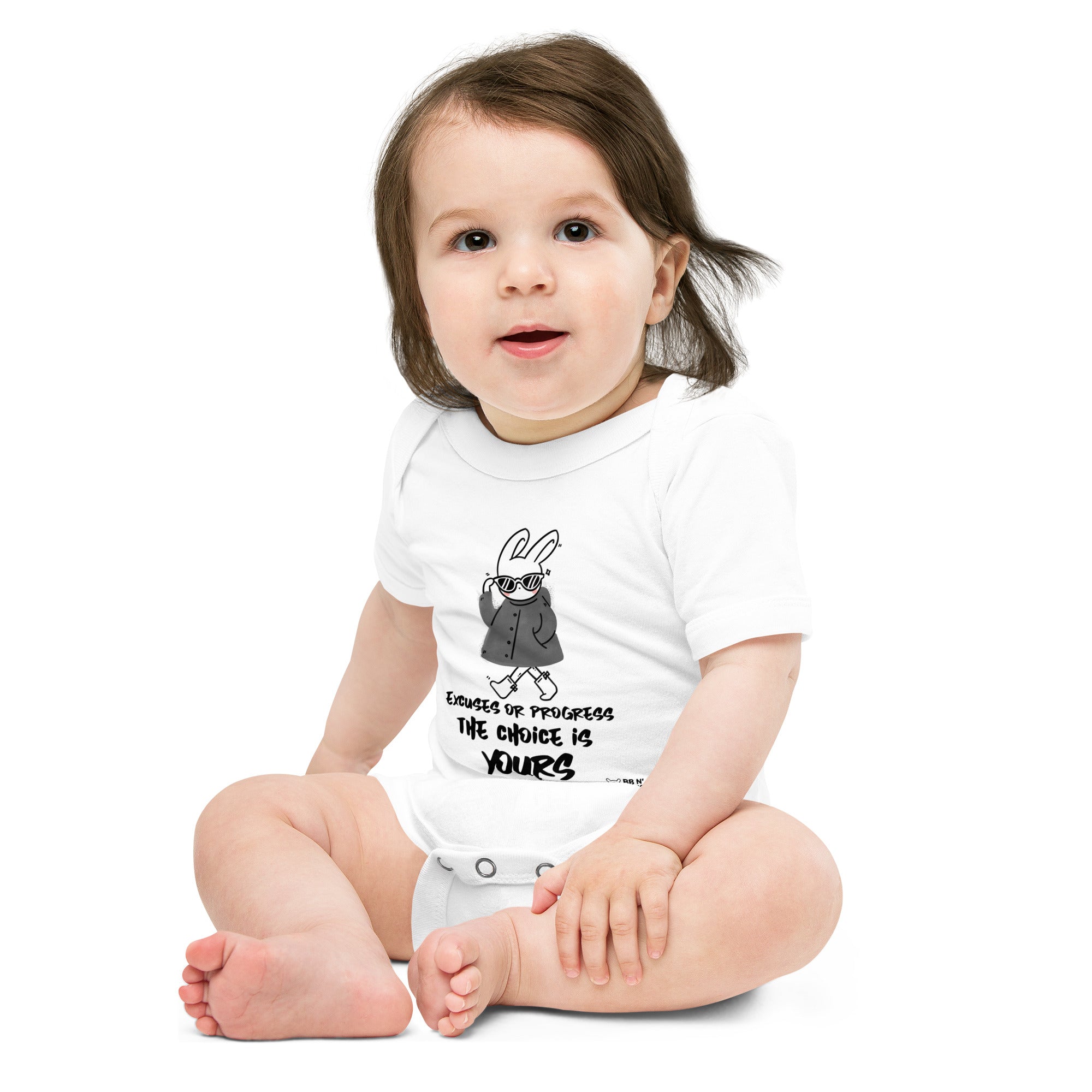 Excuses or Progress, the choice is yours  - Baby short sleeve one piece