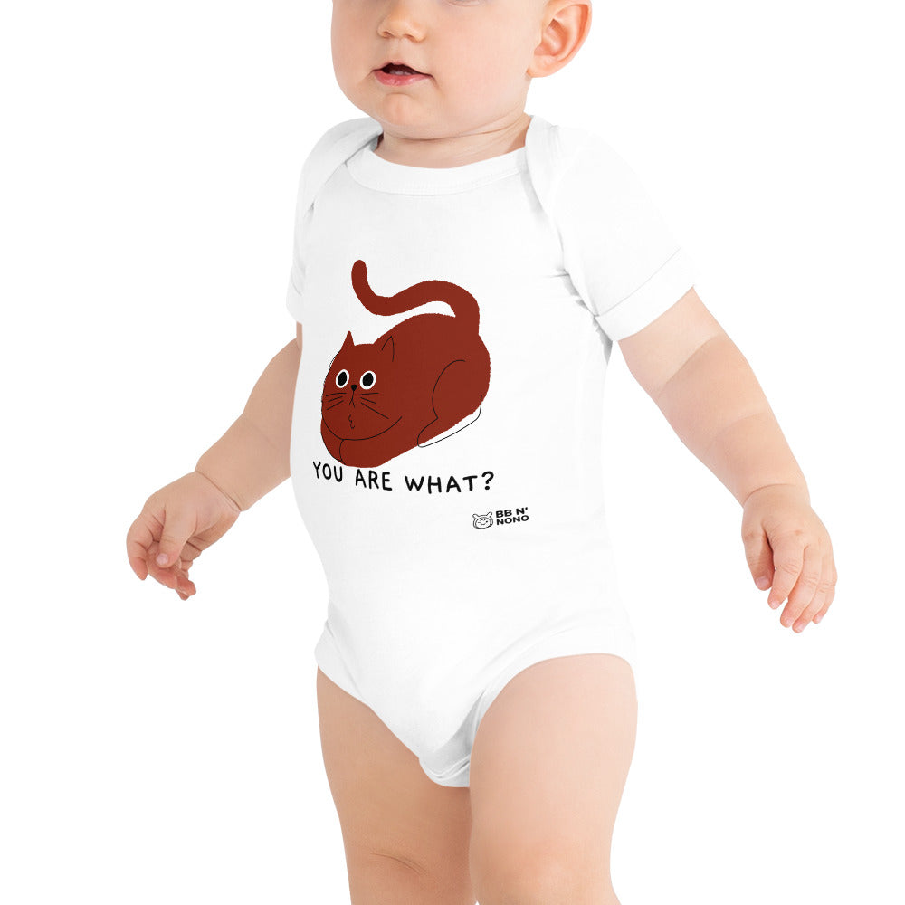 You are what? - Baby short sleeve one piece