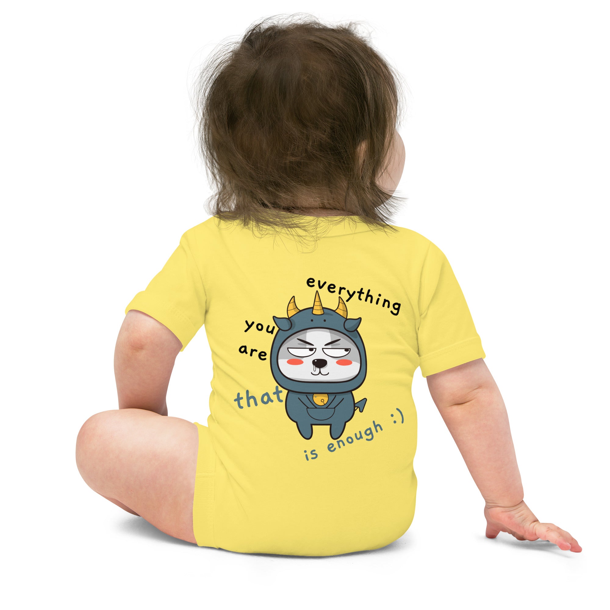 You're everything - Baby short sleeve one piece (back print)