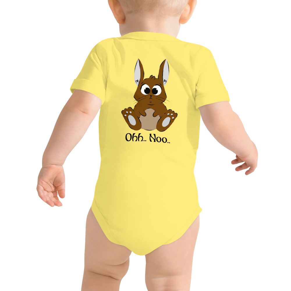 Ohh Noo - Baby short sleeve one piece (back print)