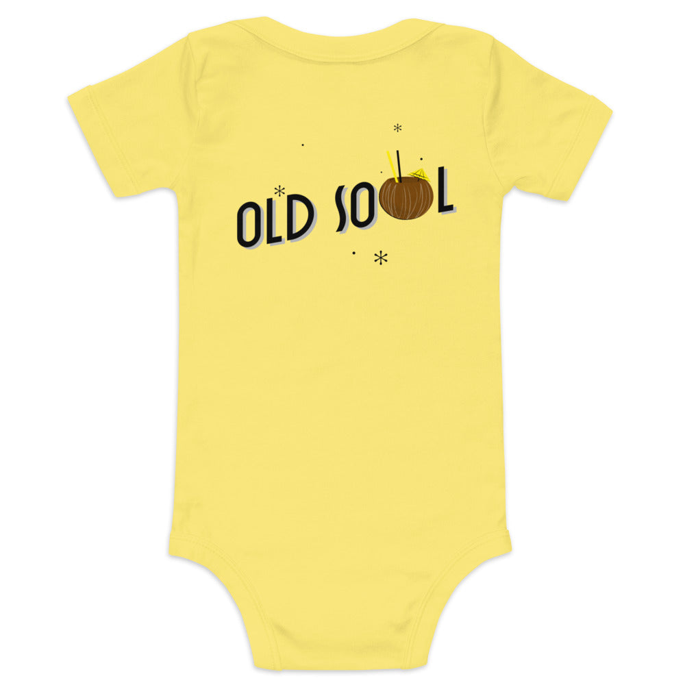 Old soul - Baby short sleeve one piece (back print)